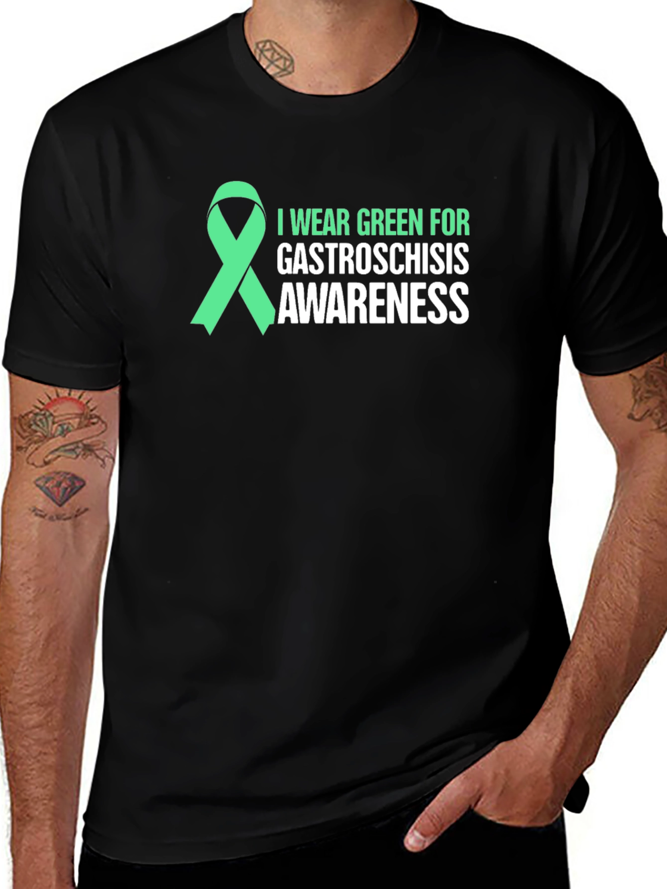 Green Ribbon Gastroschisis Awareness Tee