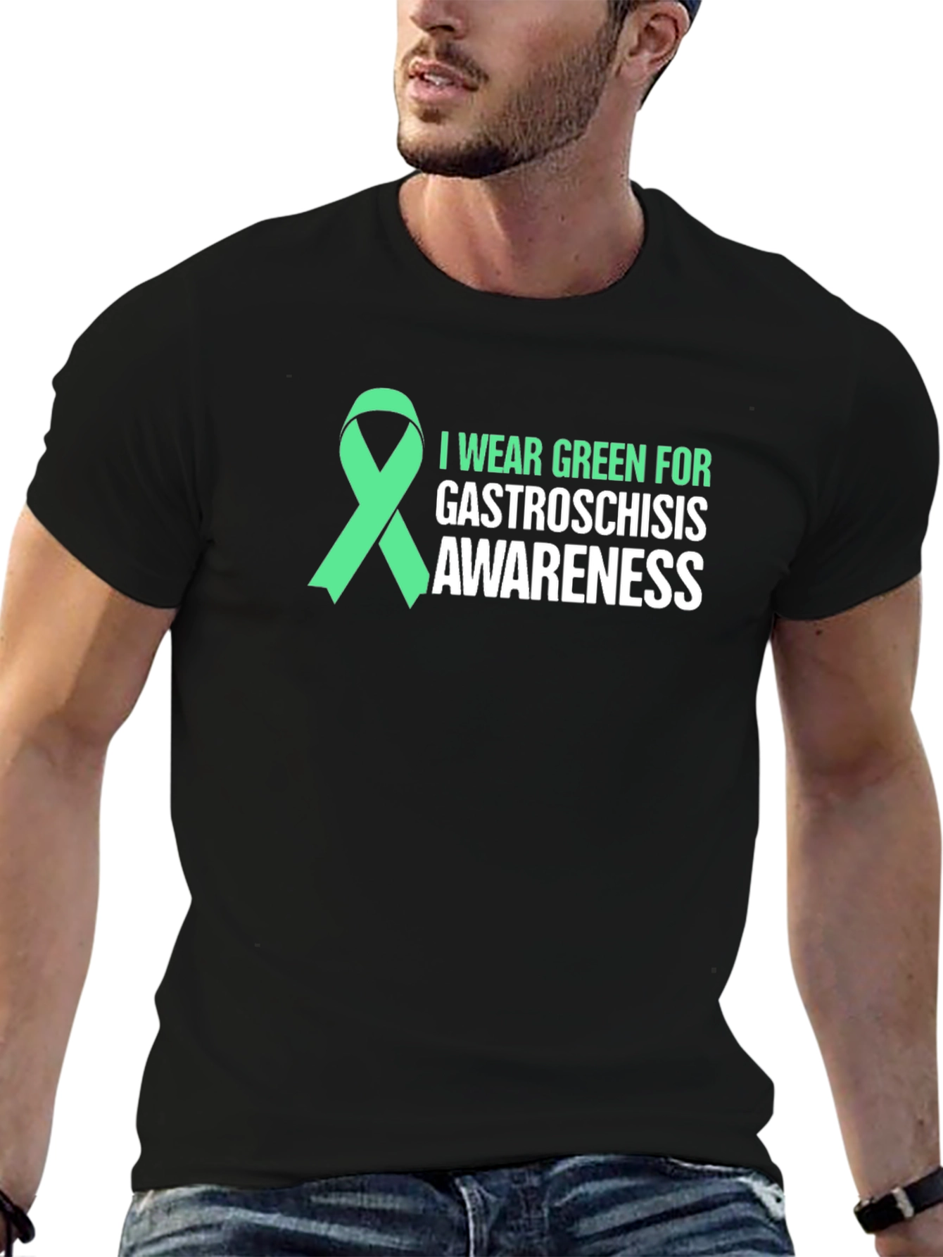 Green Ribbon Gastroschisis Awareness Tee