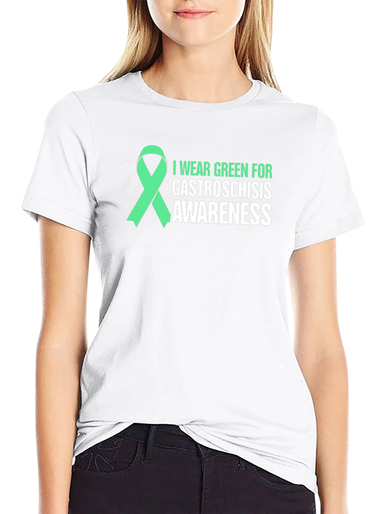 Green Ribbon Gastroschisis Awareness Tee