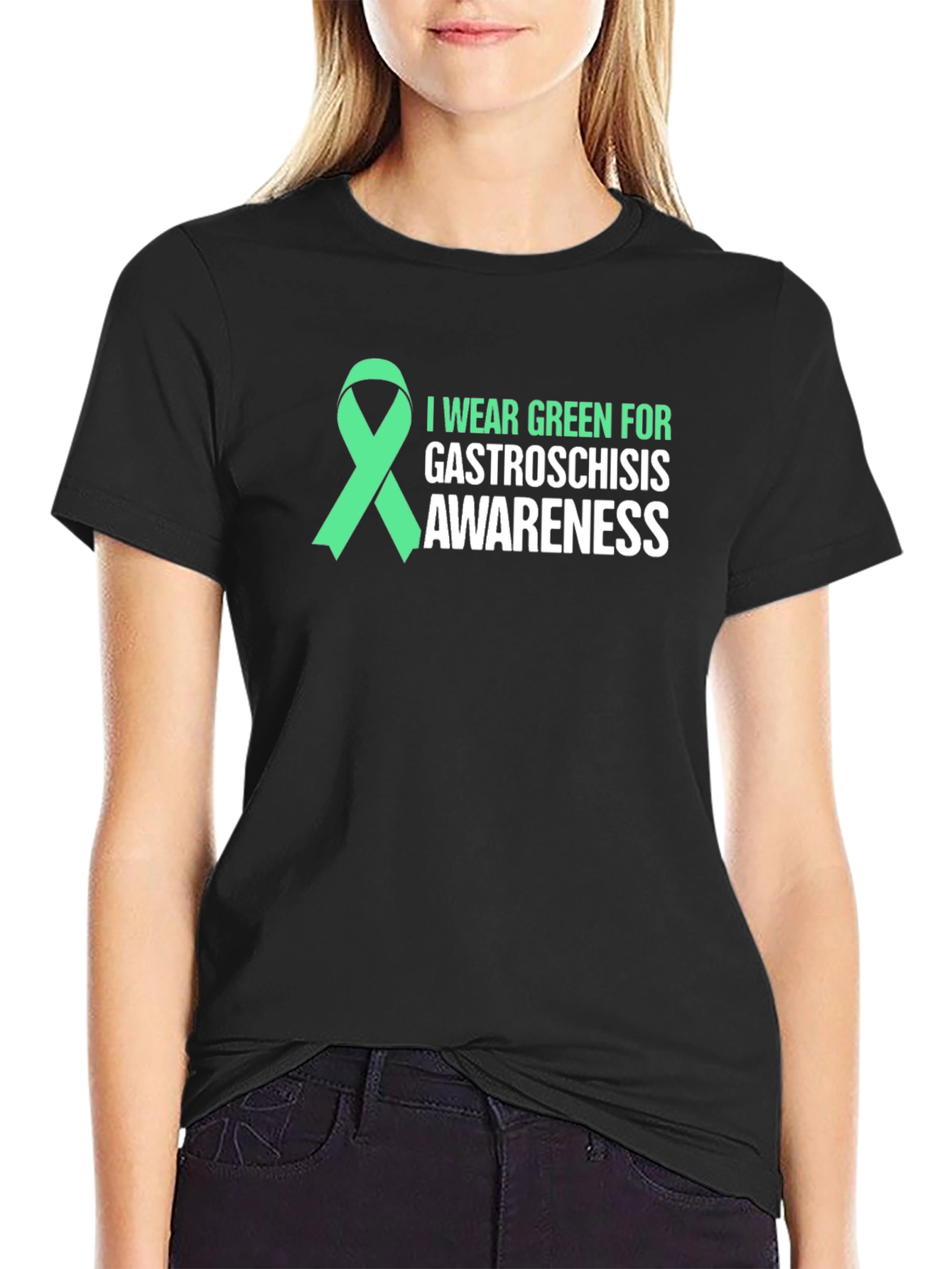 Green Ribbon Gastroschisis Awareness Tee