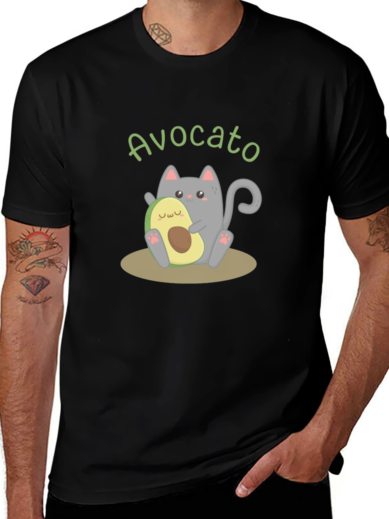 Avocato Cat T-Shirt - Funny Avocado Kitty Tee