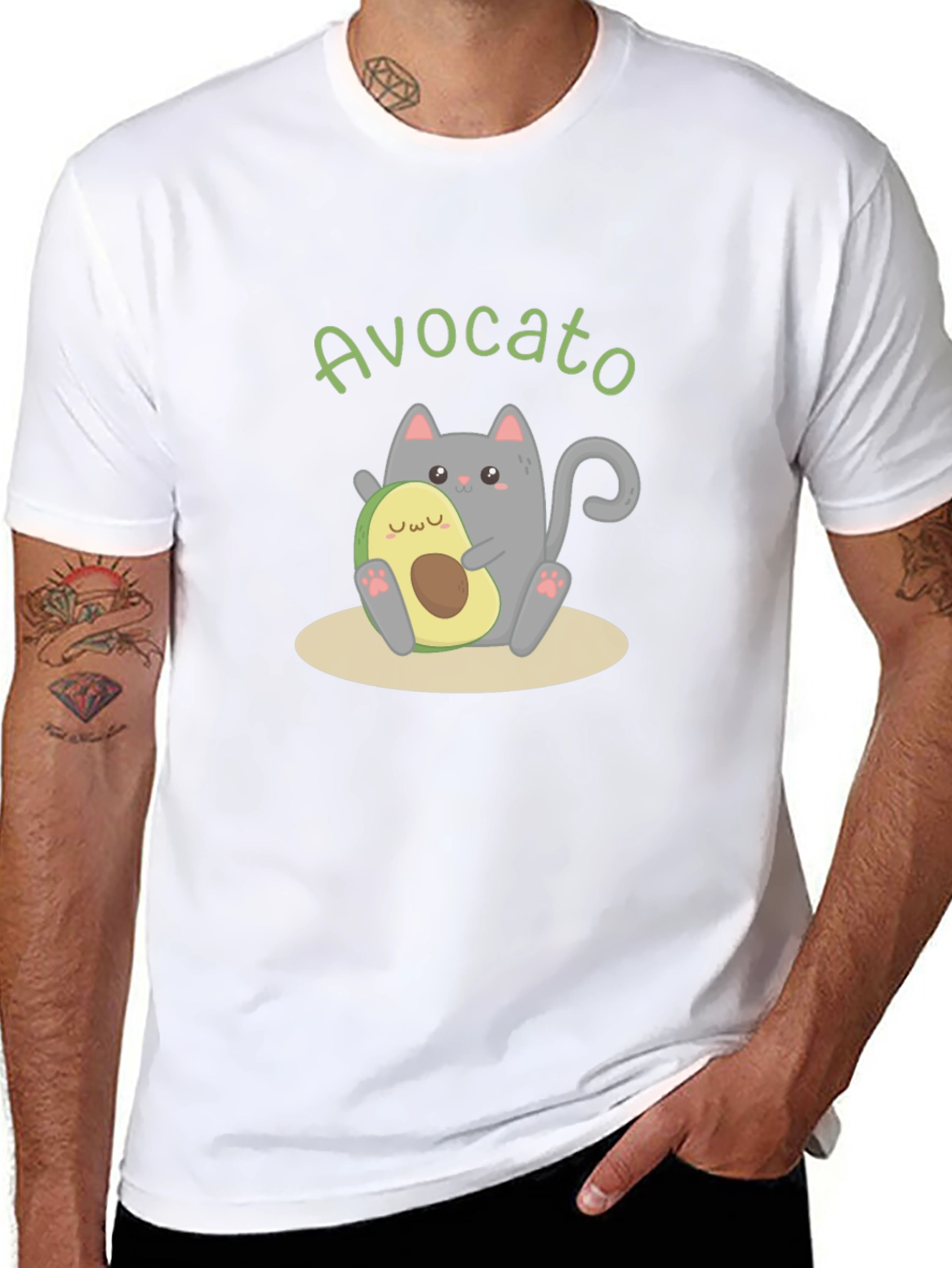 Avocato Cat T-Shirt - Funny Avocado Kitty Tee
