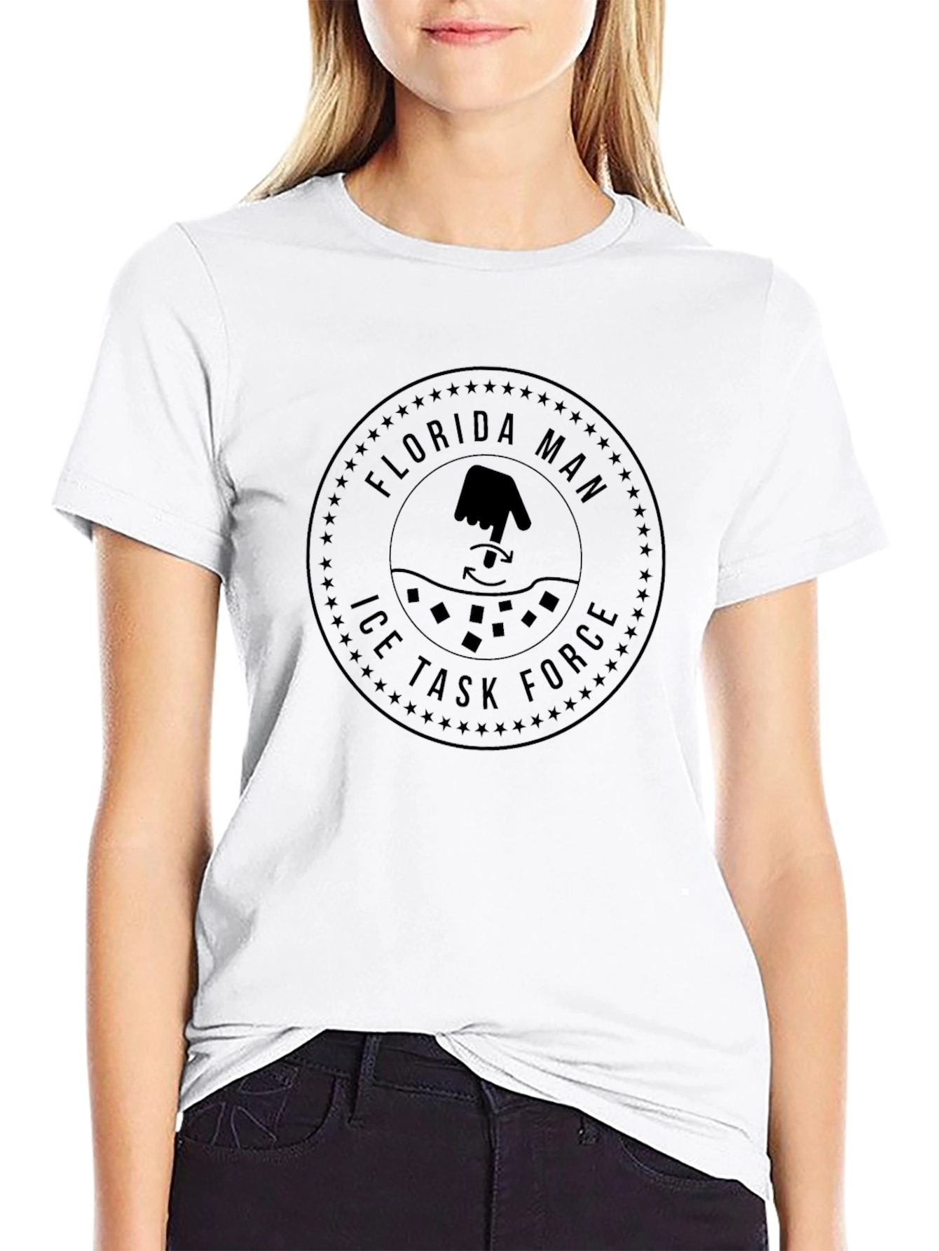 Florida Man Ice Task Force Graphic T-Shirt