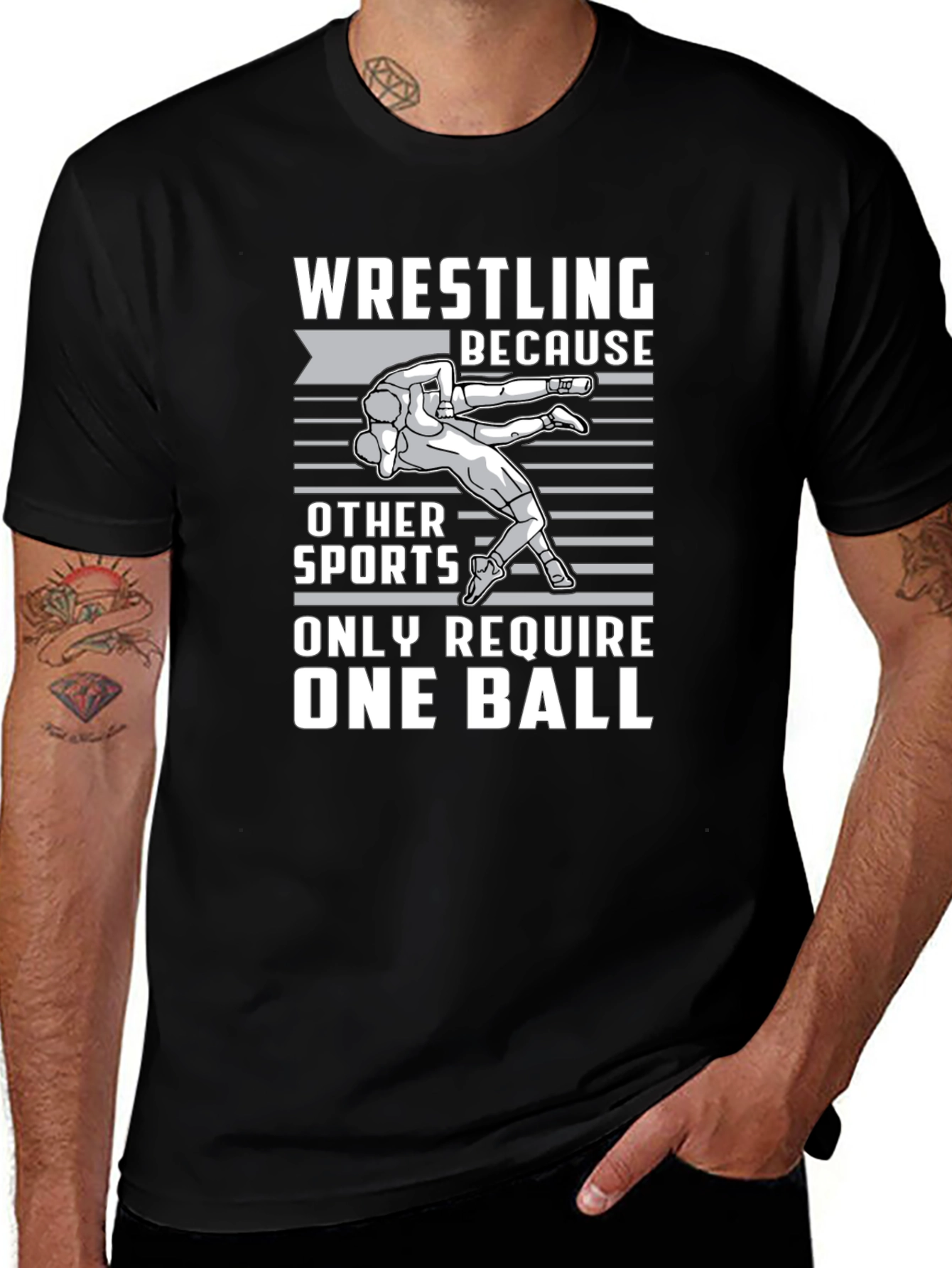 Wrestling One Ball Graphic Tee