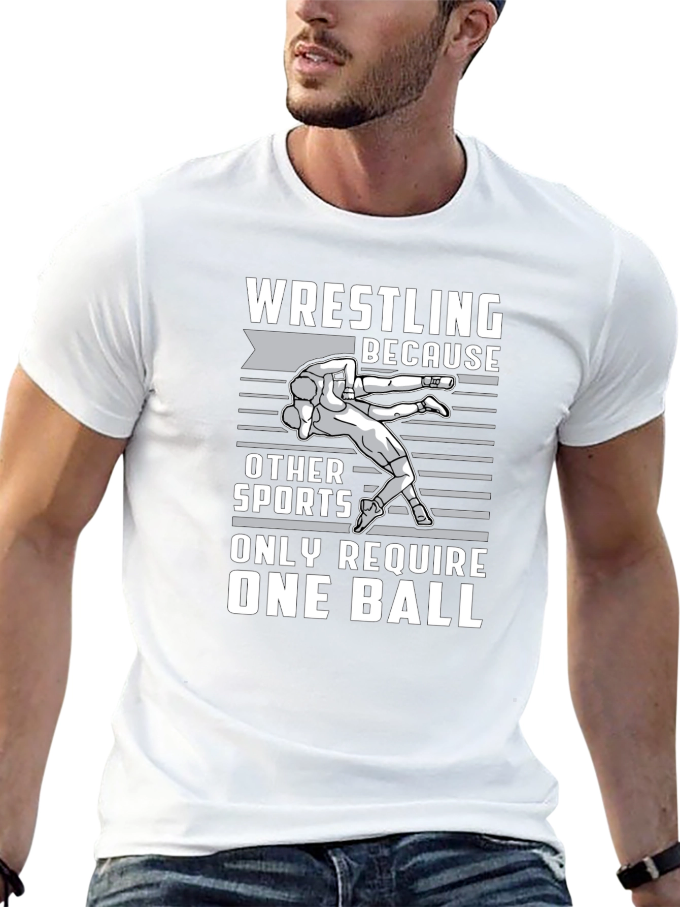 Wrestling One Ball Graphic Tee