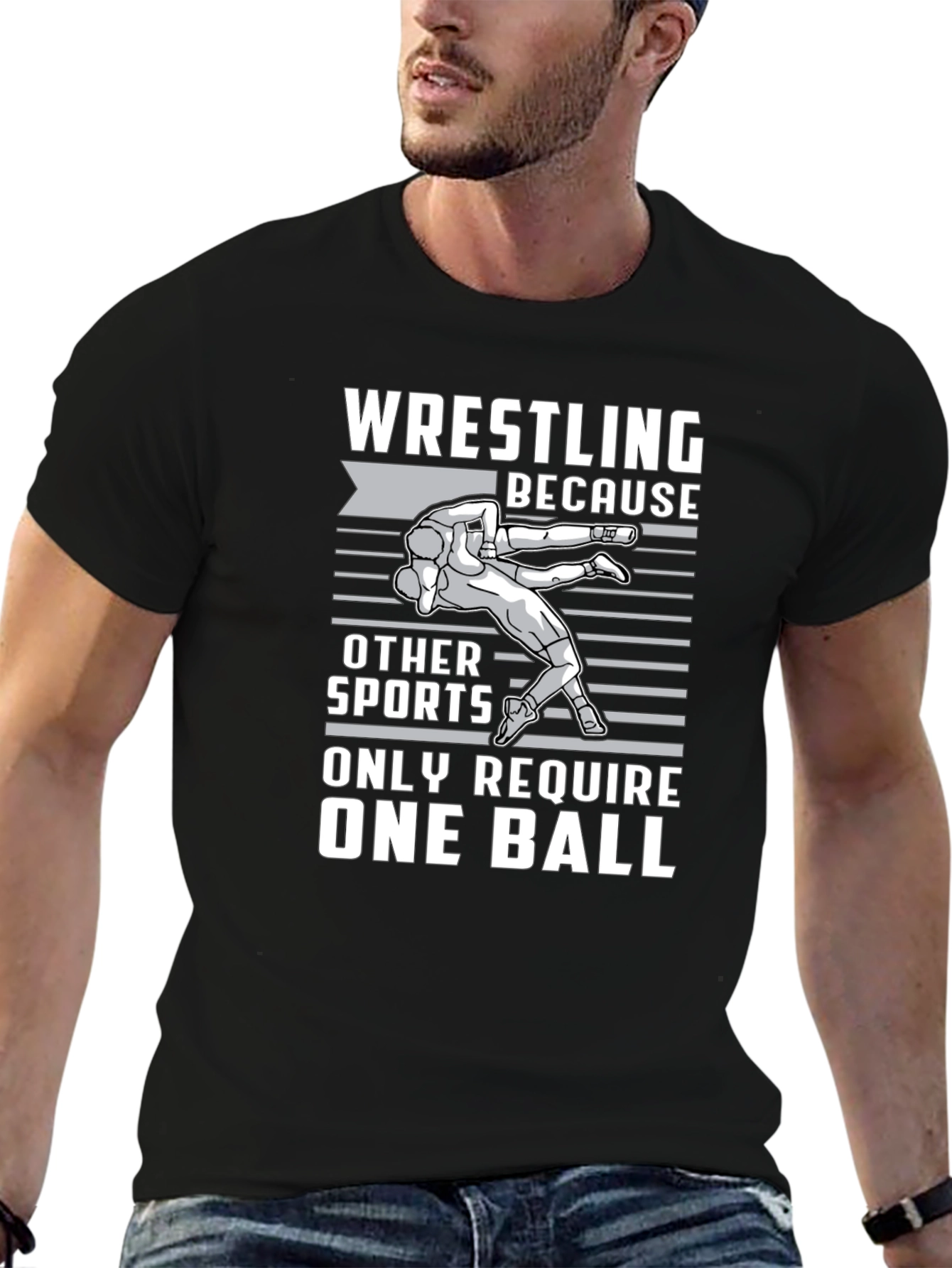 Wrestling One Ball Graphic Tee