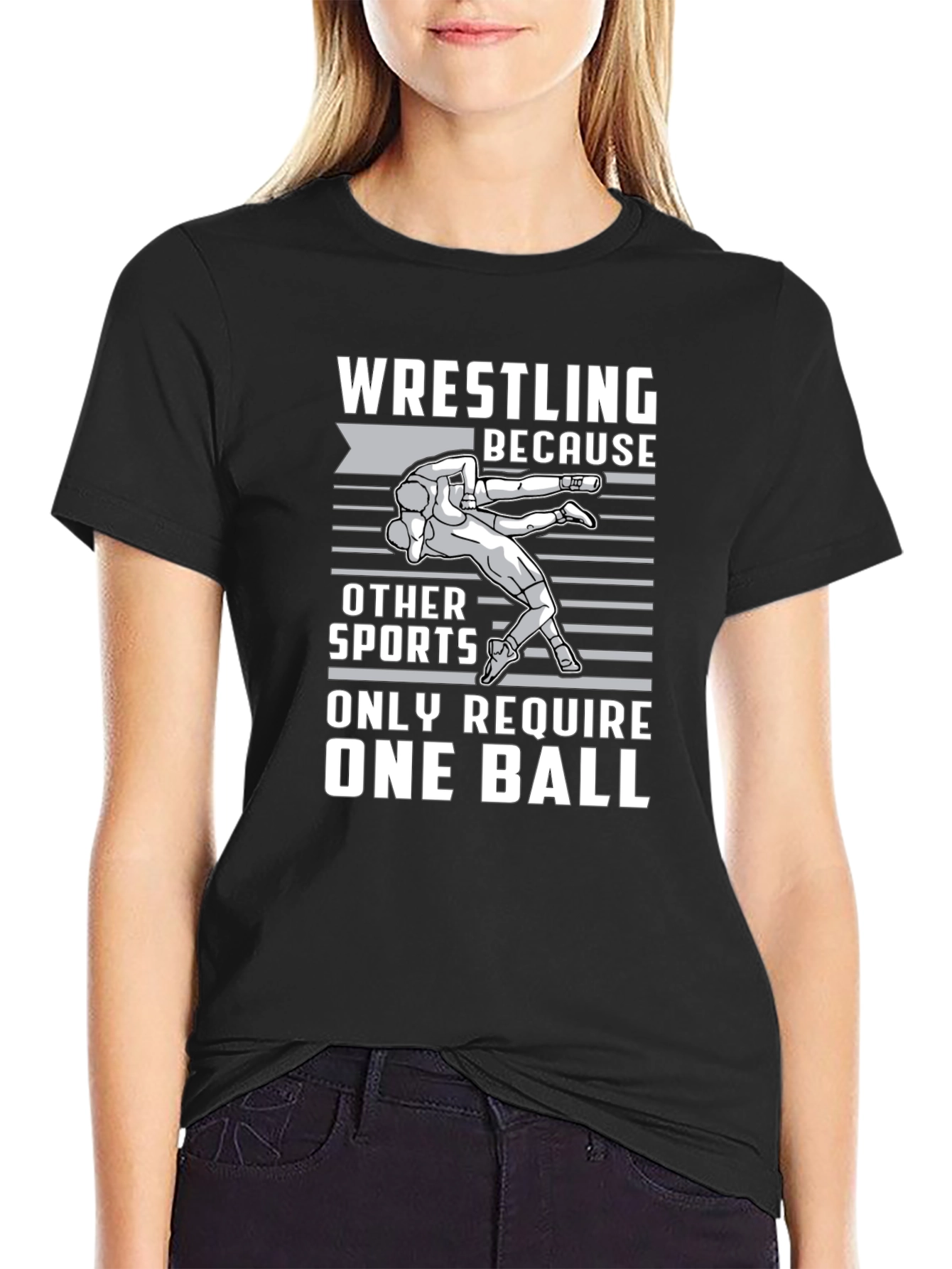 Wrestling One Ball Graphic Tee