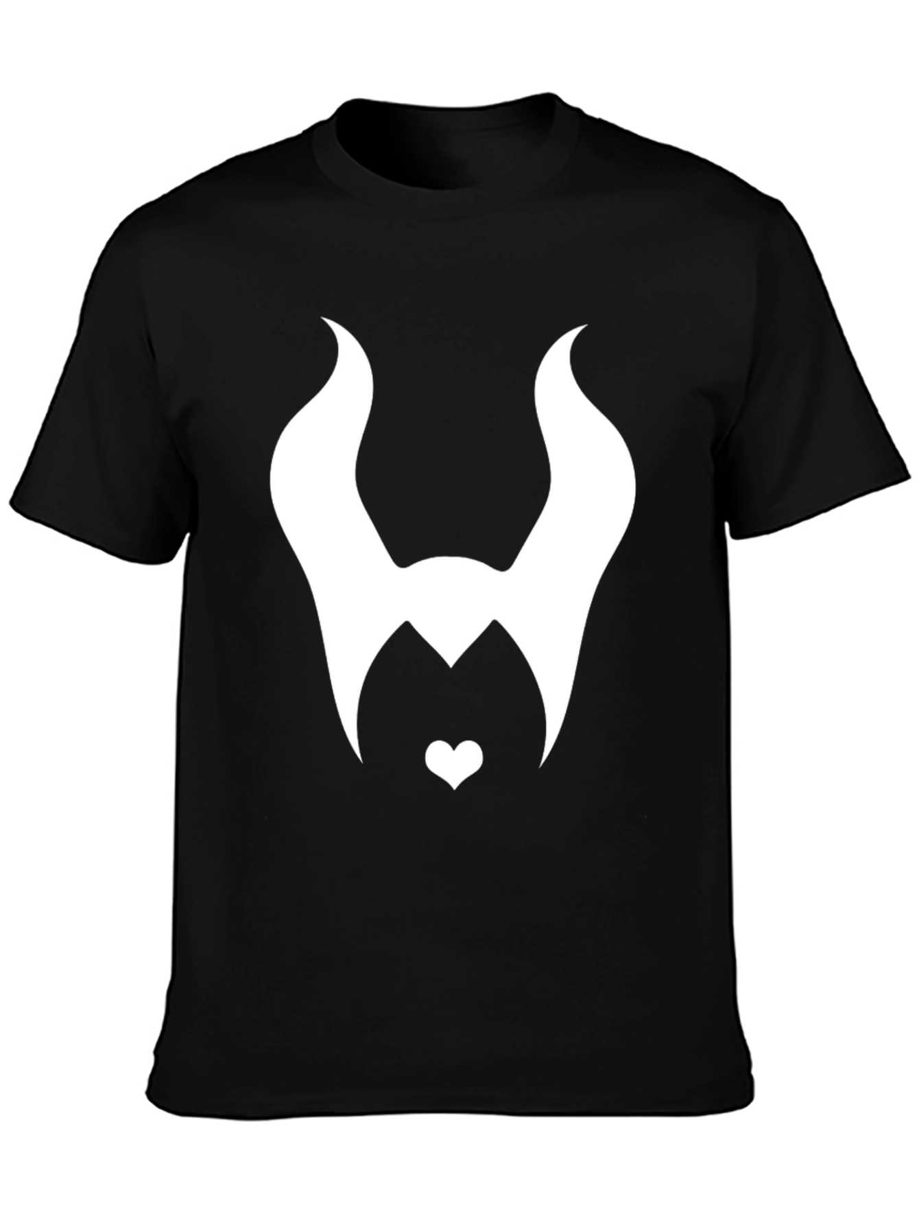 Maleficent Inspired Graphic Tee - Black Cotton Blend