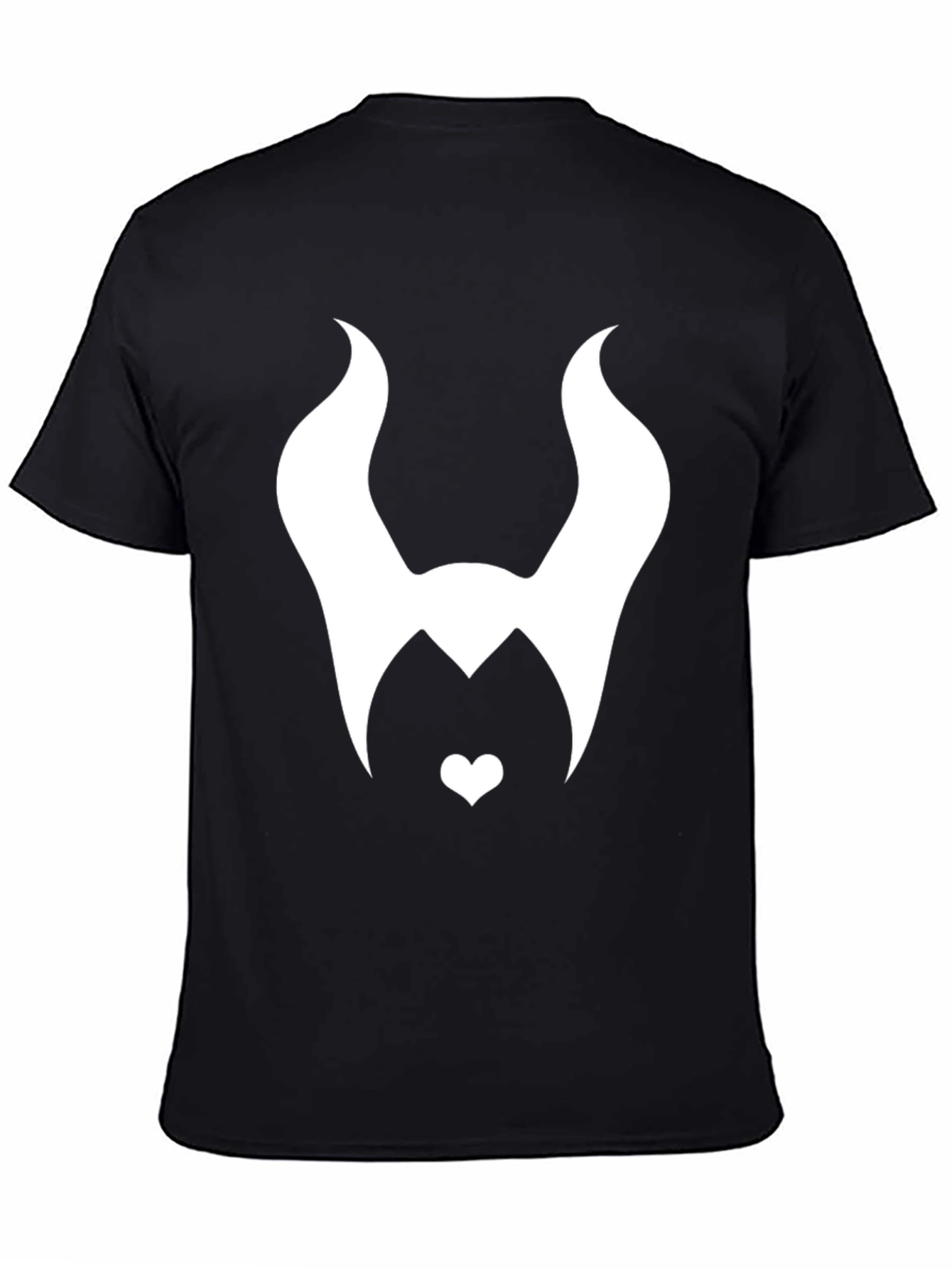 Maleficent Inspired Graphic Tee - Black Cotton Blend