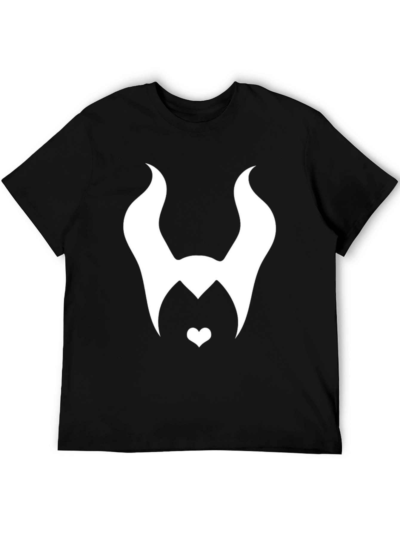 Maleficent Inspired Graphic Tee - Black Cotton Blend