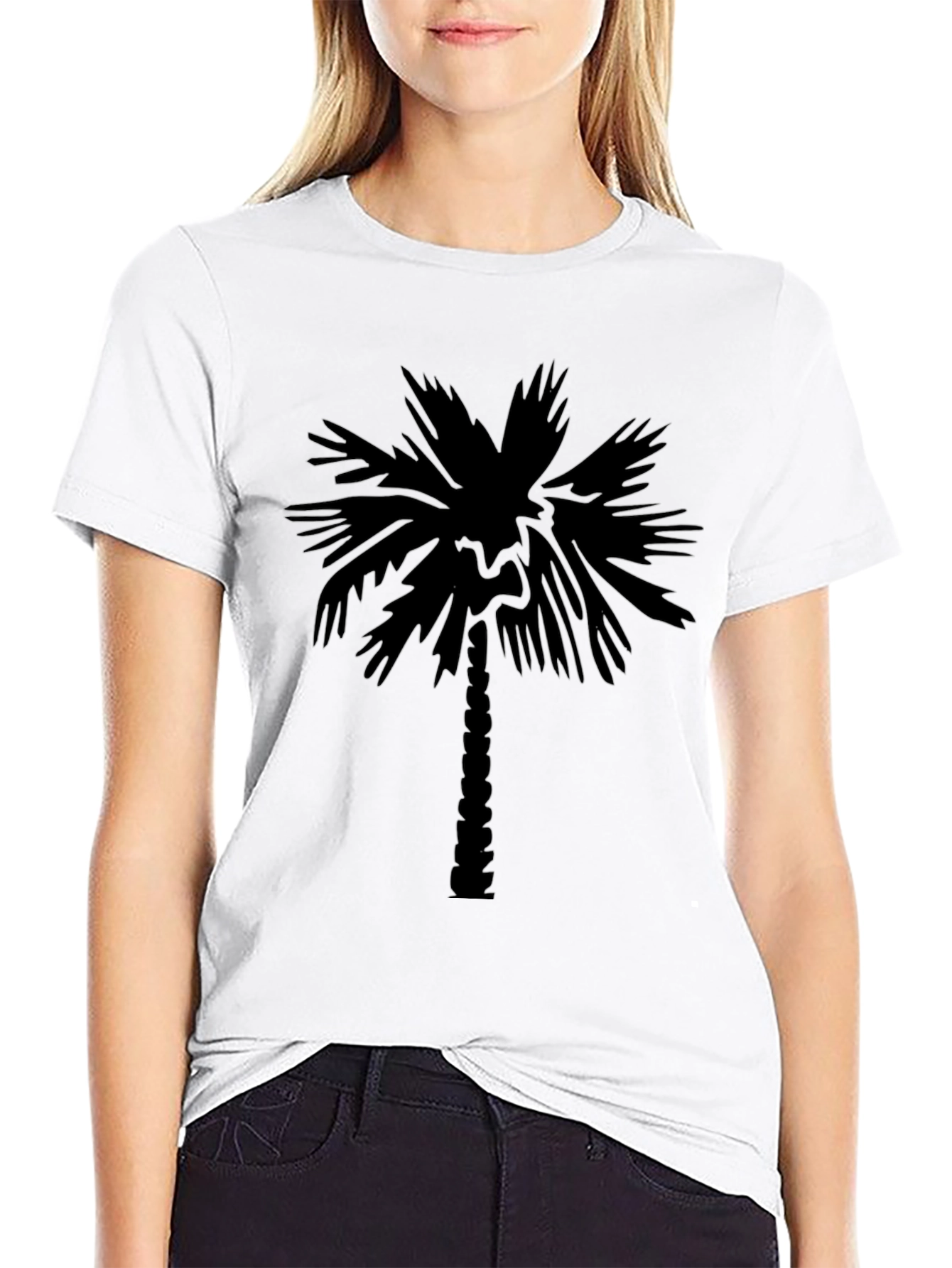 Black Palm Tree Graphic Tee