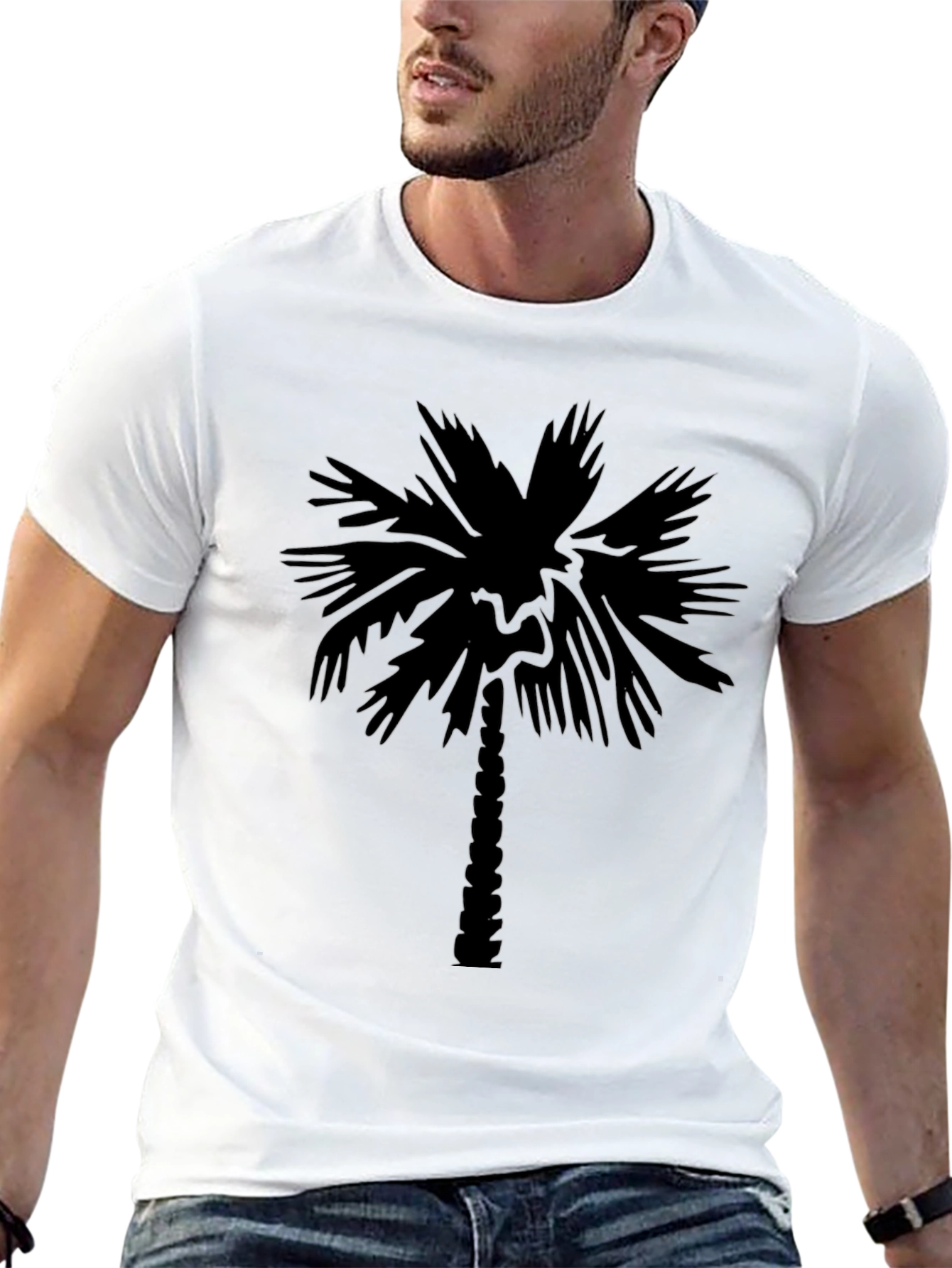 Black Palm Tree Graphic Tee