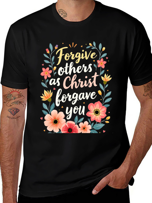 Forgive Others T-Shirt - Floral Design