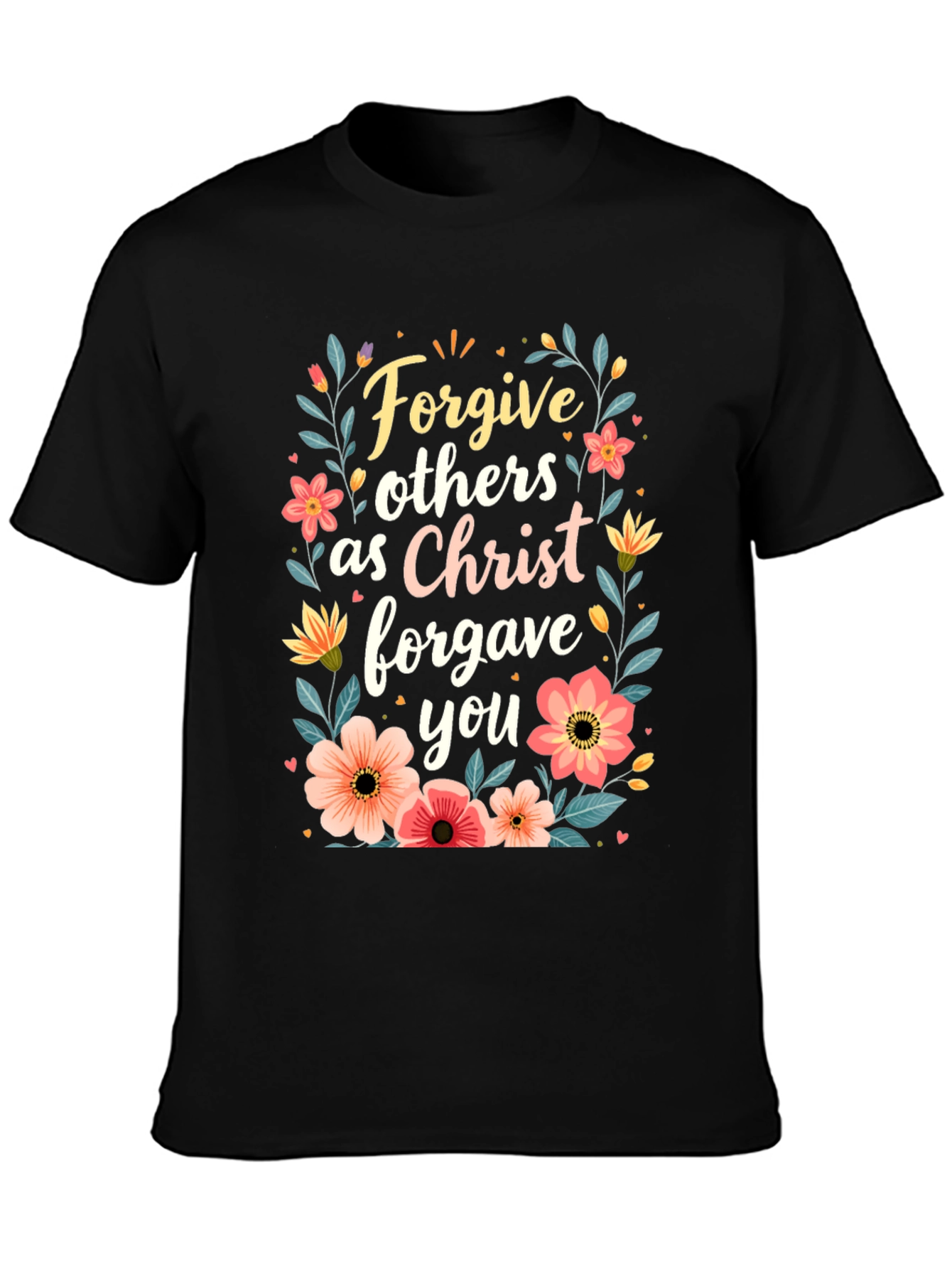 Forgive Others T-Shirt - Floral Design