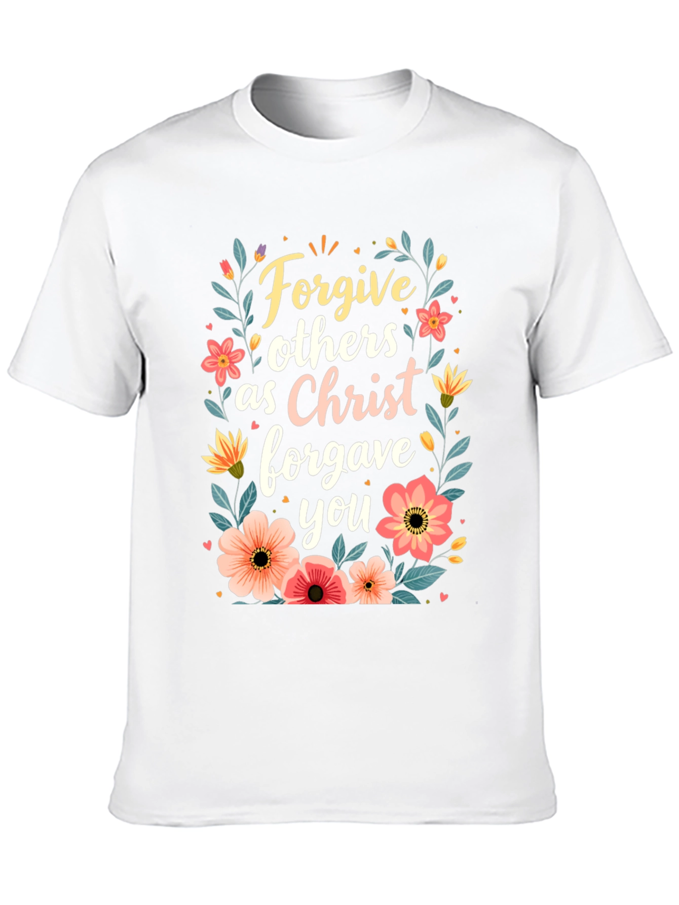 Forgive Others T-Shirt - Floral Design