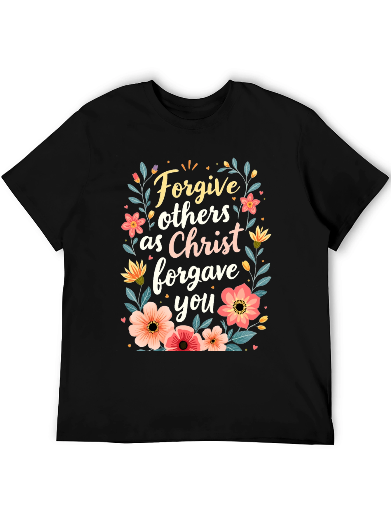 Forgive Others T-Shirt - Floral Design