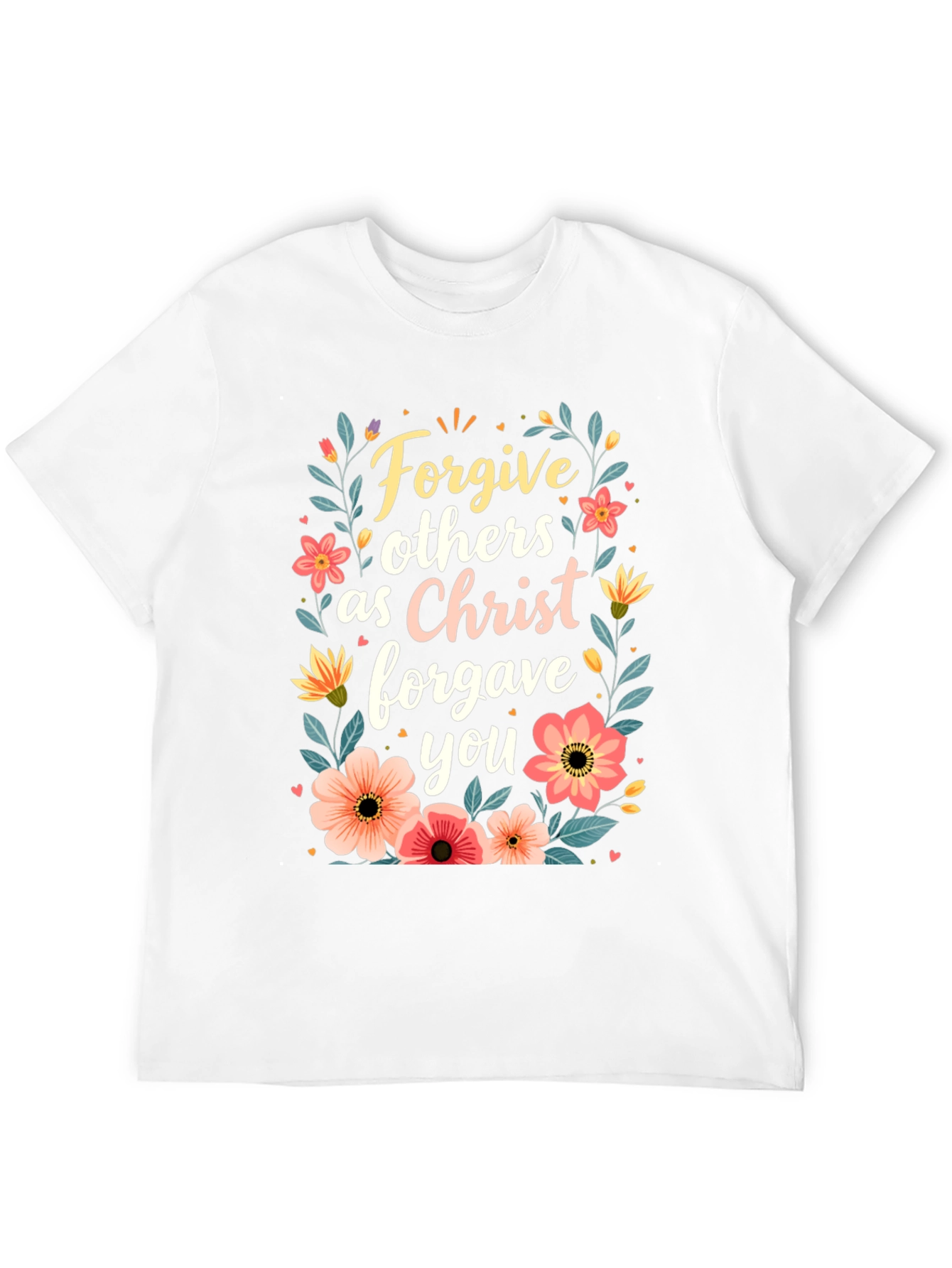 Forgive Others T-Shirt - Floral Design