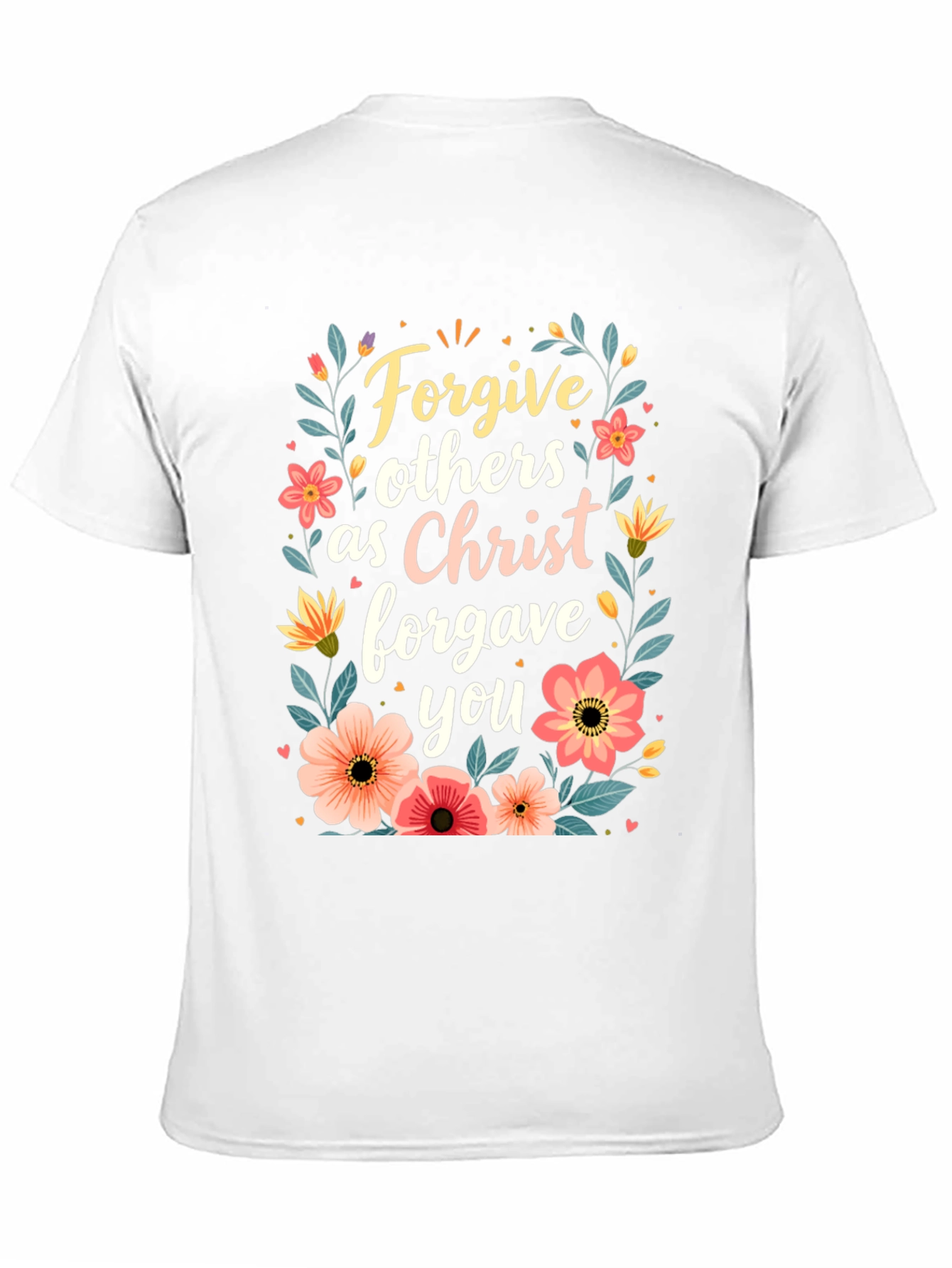 Forgive Others T-Shirt - Floral Design