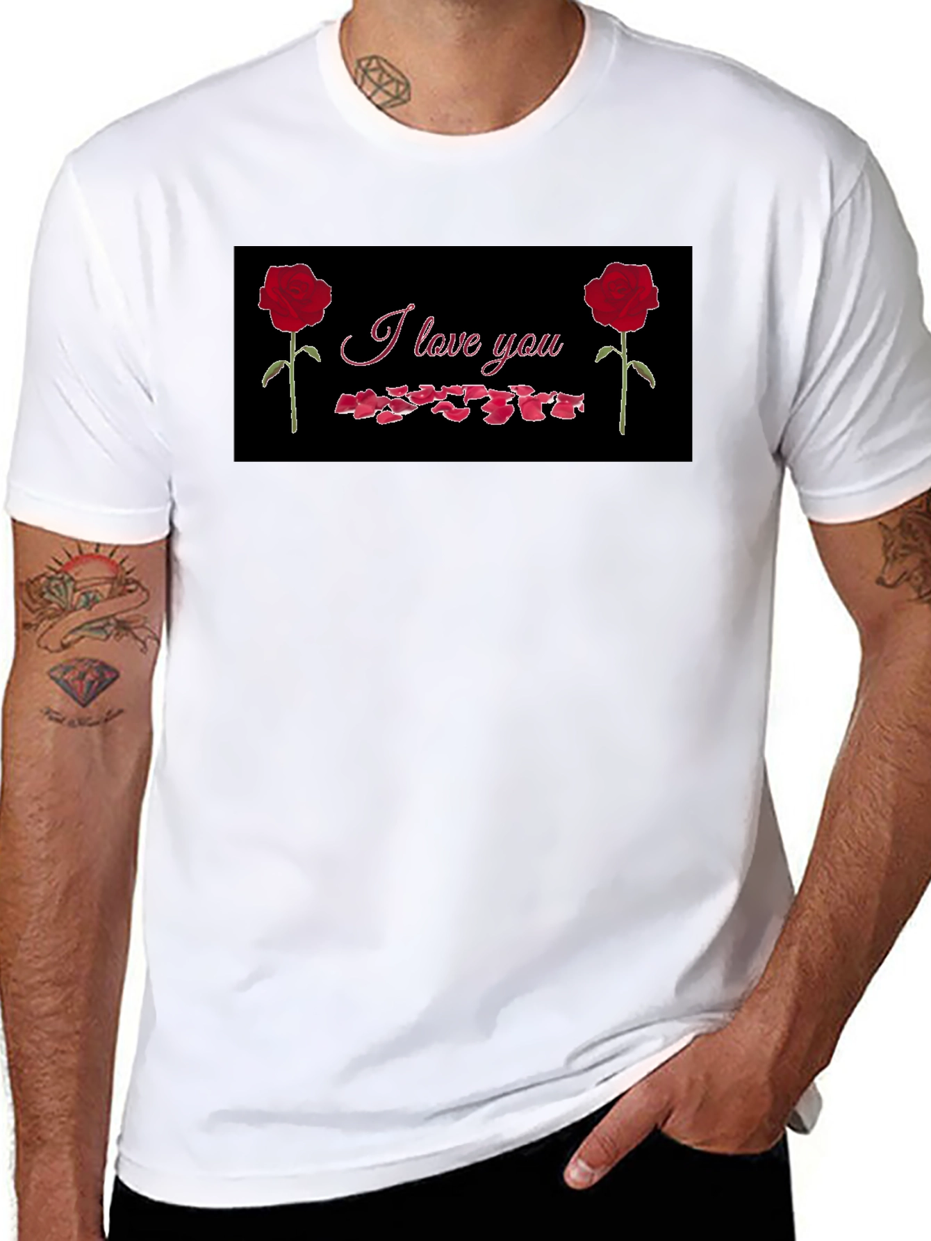 I Love You Rose Graphic Tee