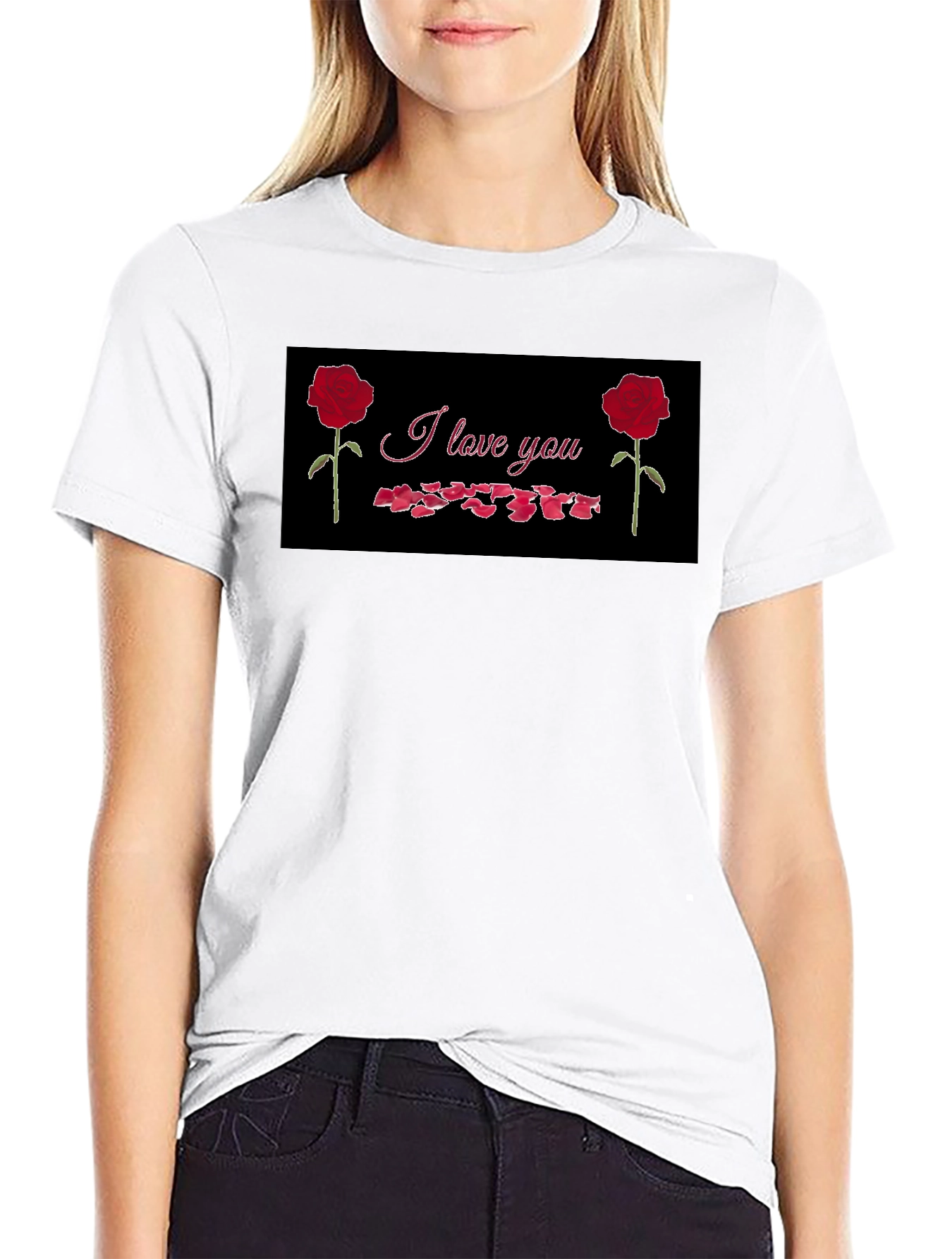 I Love You Rose Graphic Tee