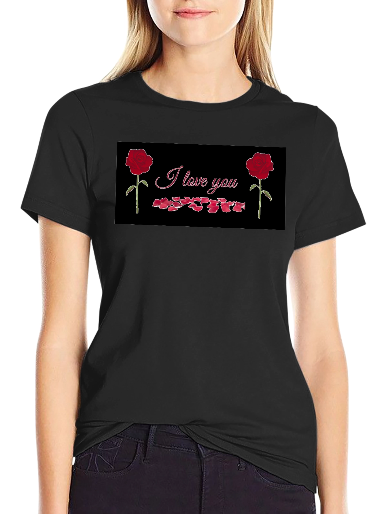 I Love You Rose Graphic Tee