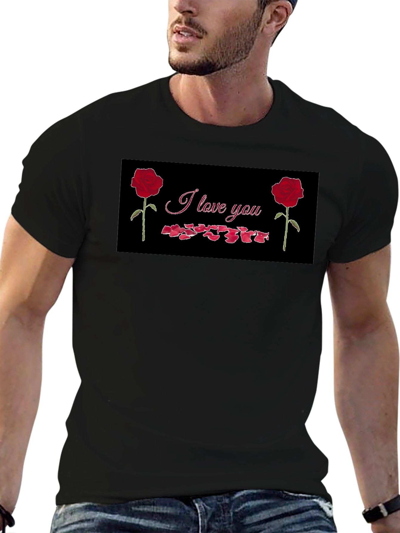 I Love You Rose Graphic Tee
