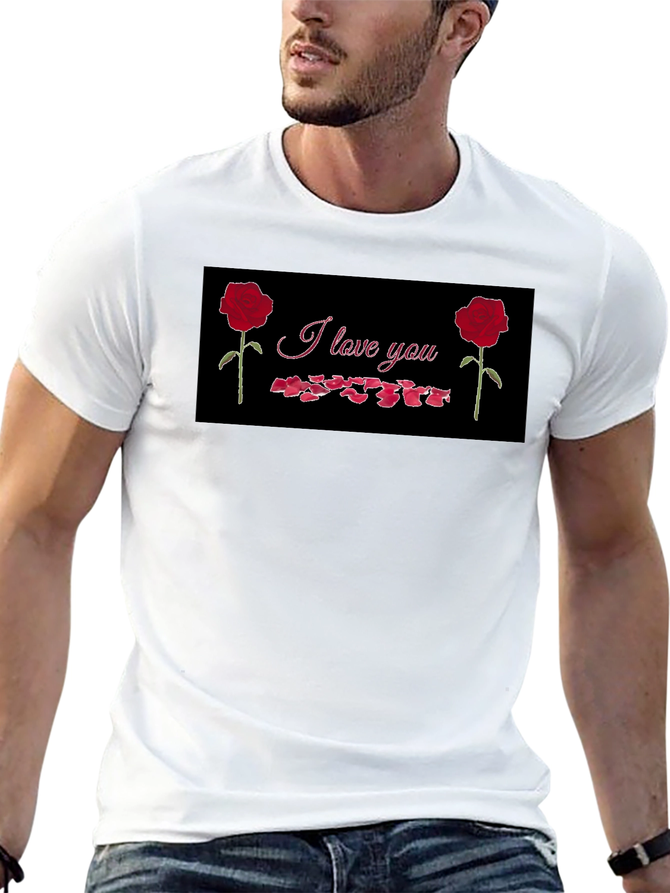 I Love You Rose Graphic Tee