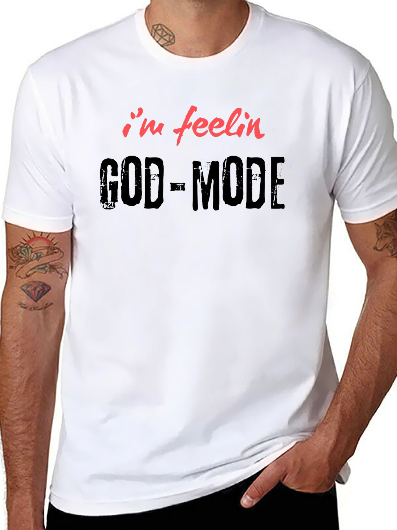 Im Feelin God-Mode Black T-Shirt
