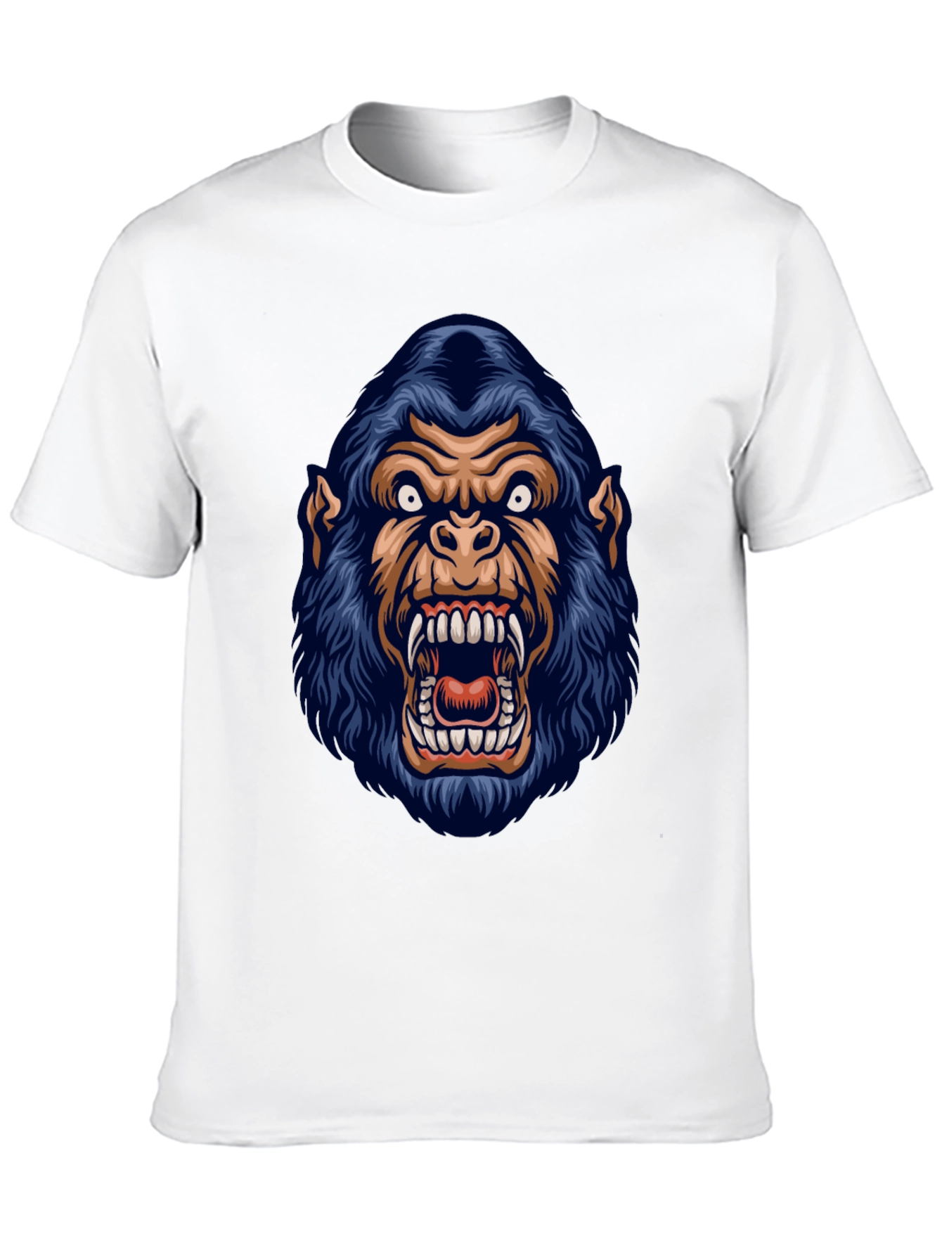 Mens Black Gorilla Graphic Print T-Shirt