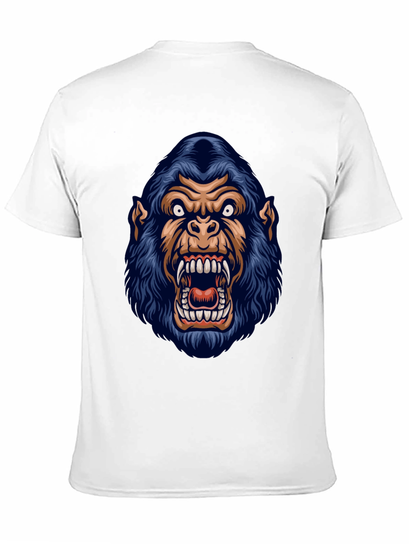 Mens Black Gorilla Graphic Print T-Shirt