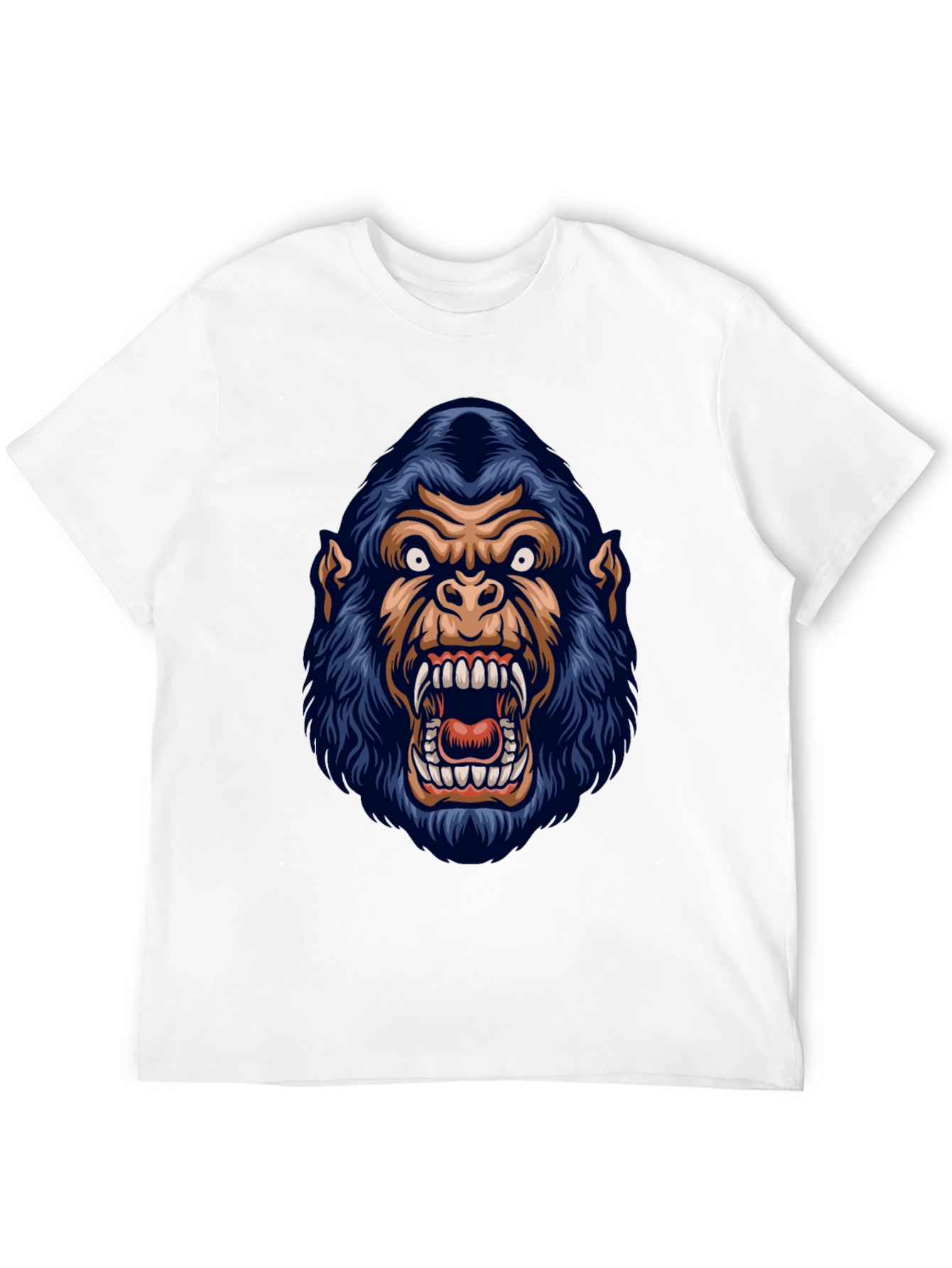 Mens Black Gorilla Graphic Print T-Shirt