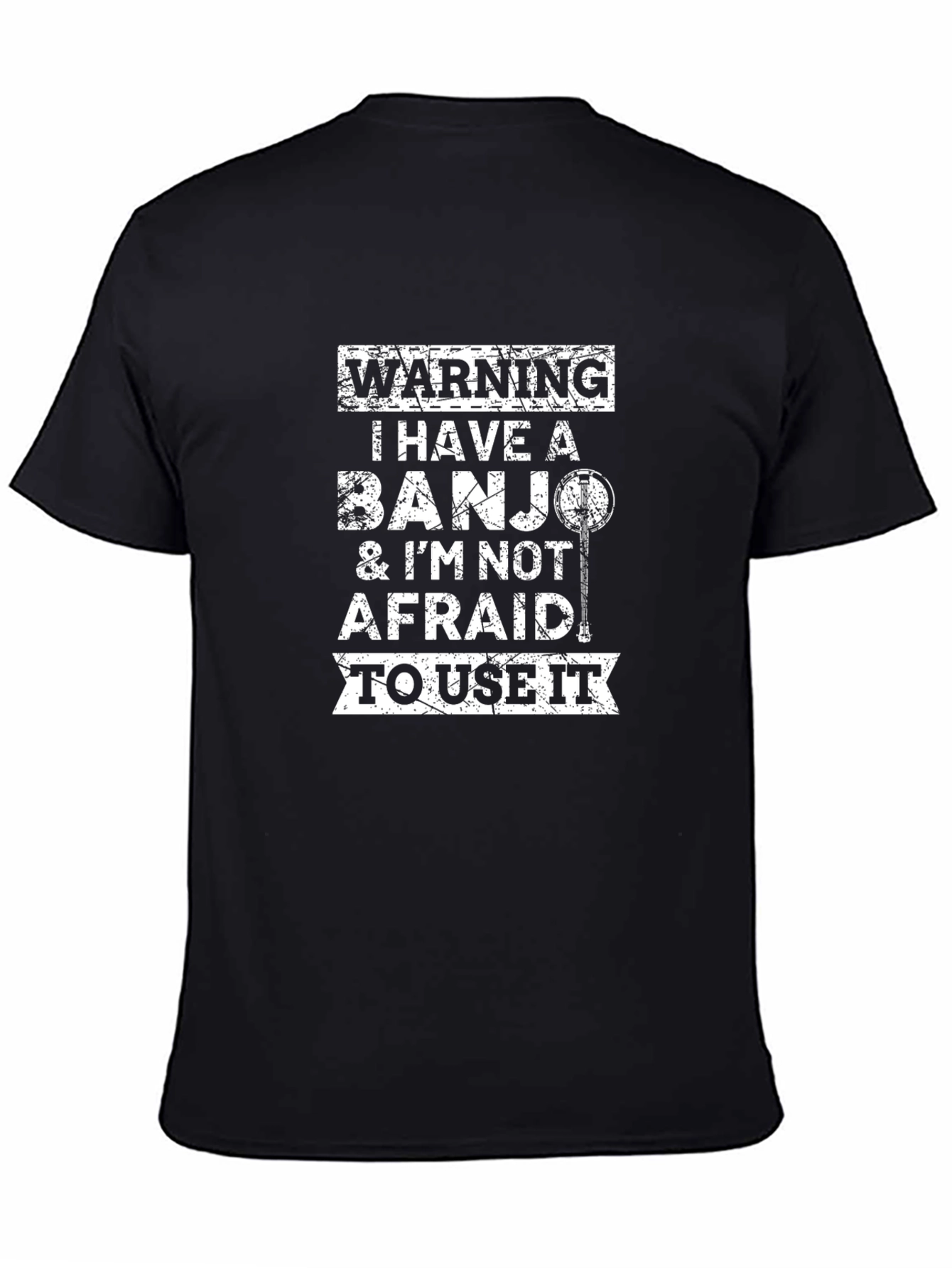 Warning: Banjo T-Shirt - Music Lover Tee