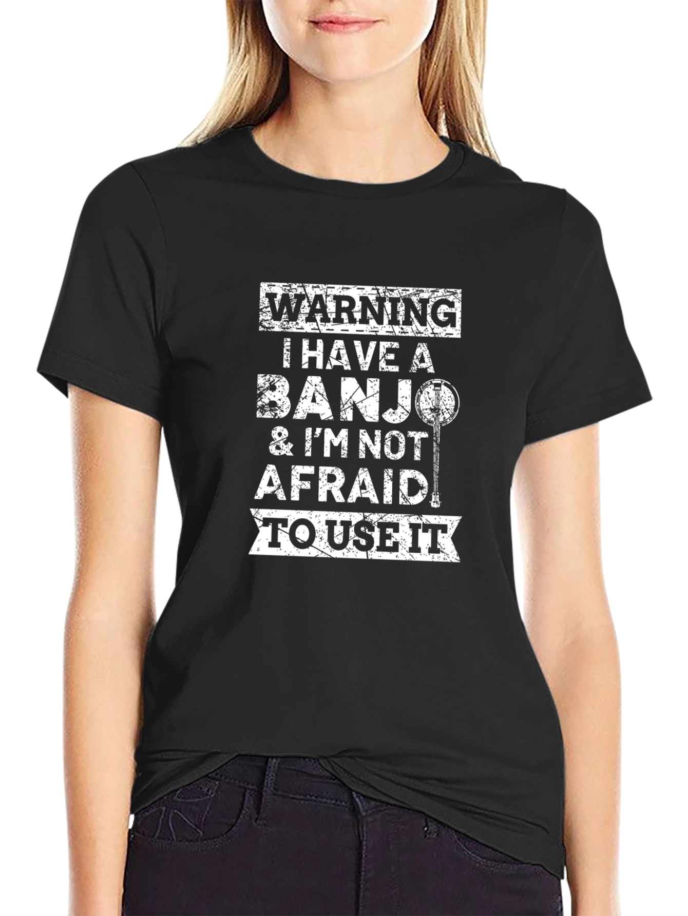 Warning: Banjo T-Shirt - Music Lover Tee