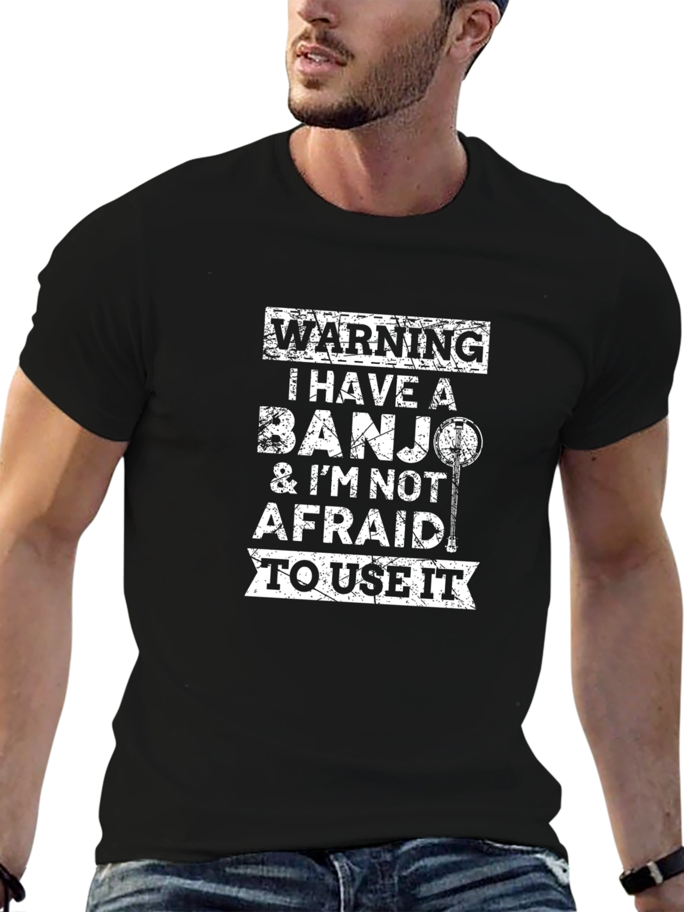Warning: Banjo T-Shirt - Music Lover Tee