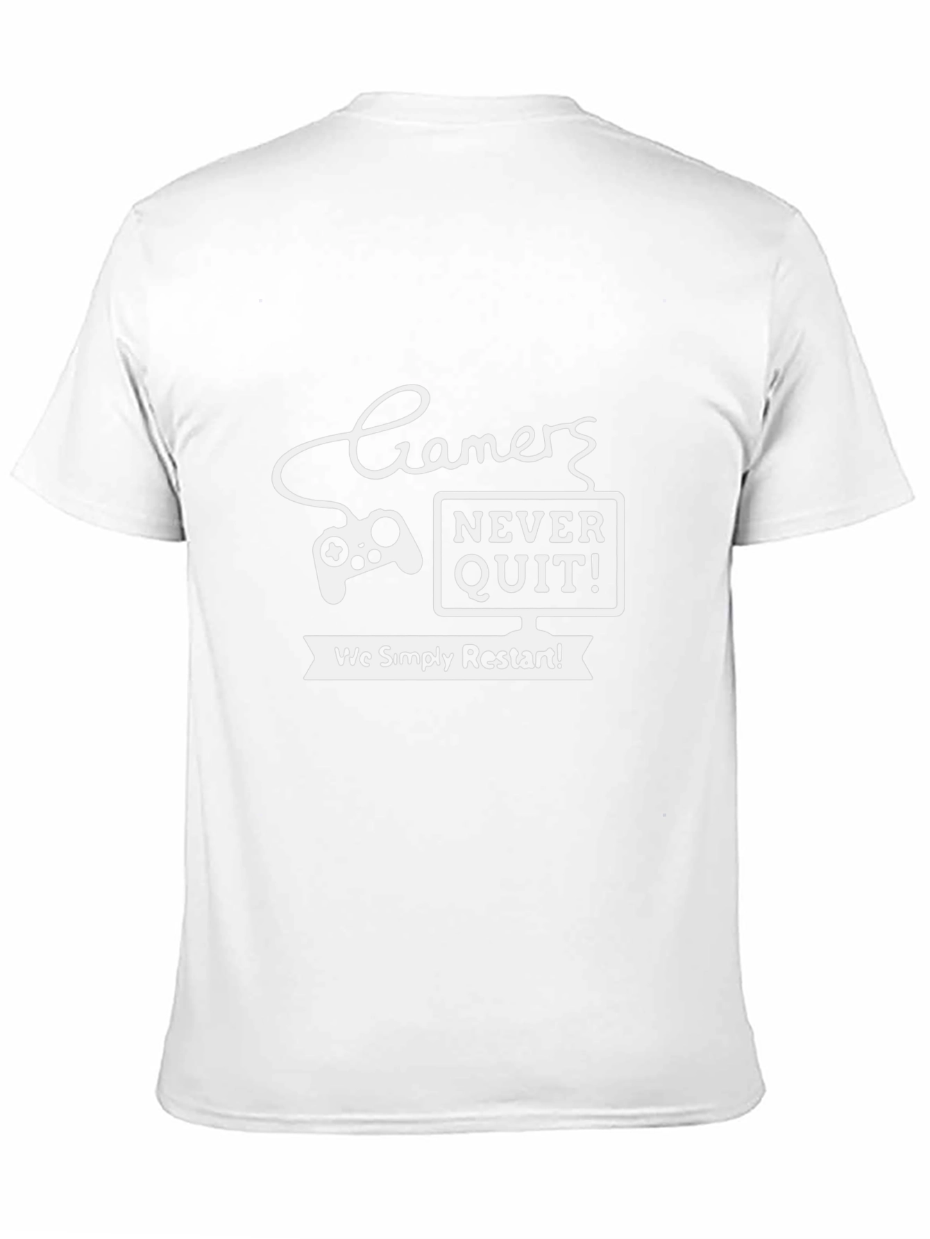 Gamer Never Quit T-Shirt - Restart and Conquer!