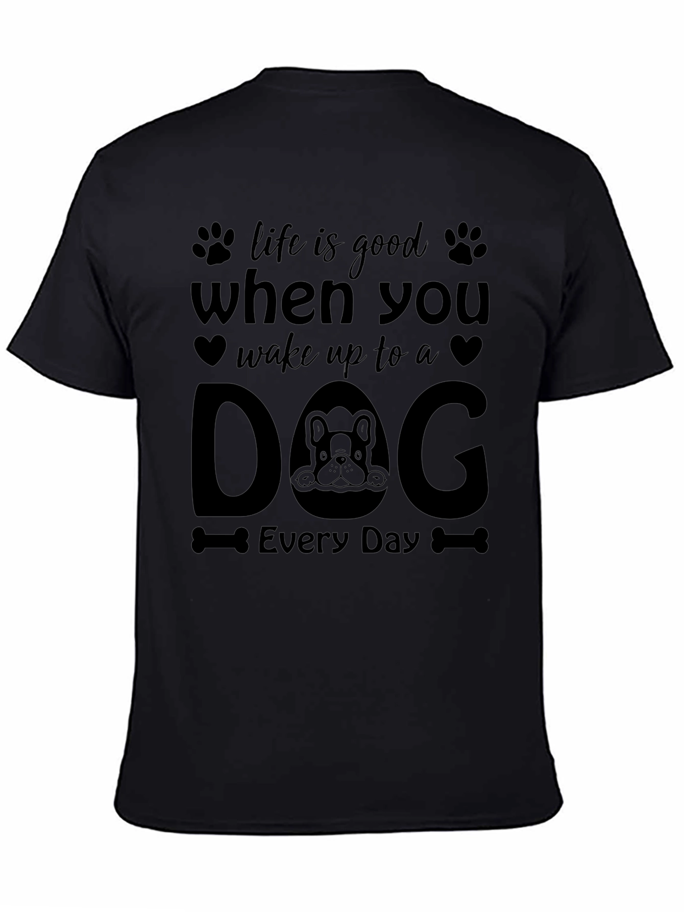 Life Is Good Wake Up to a Dog T-Shirt