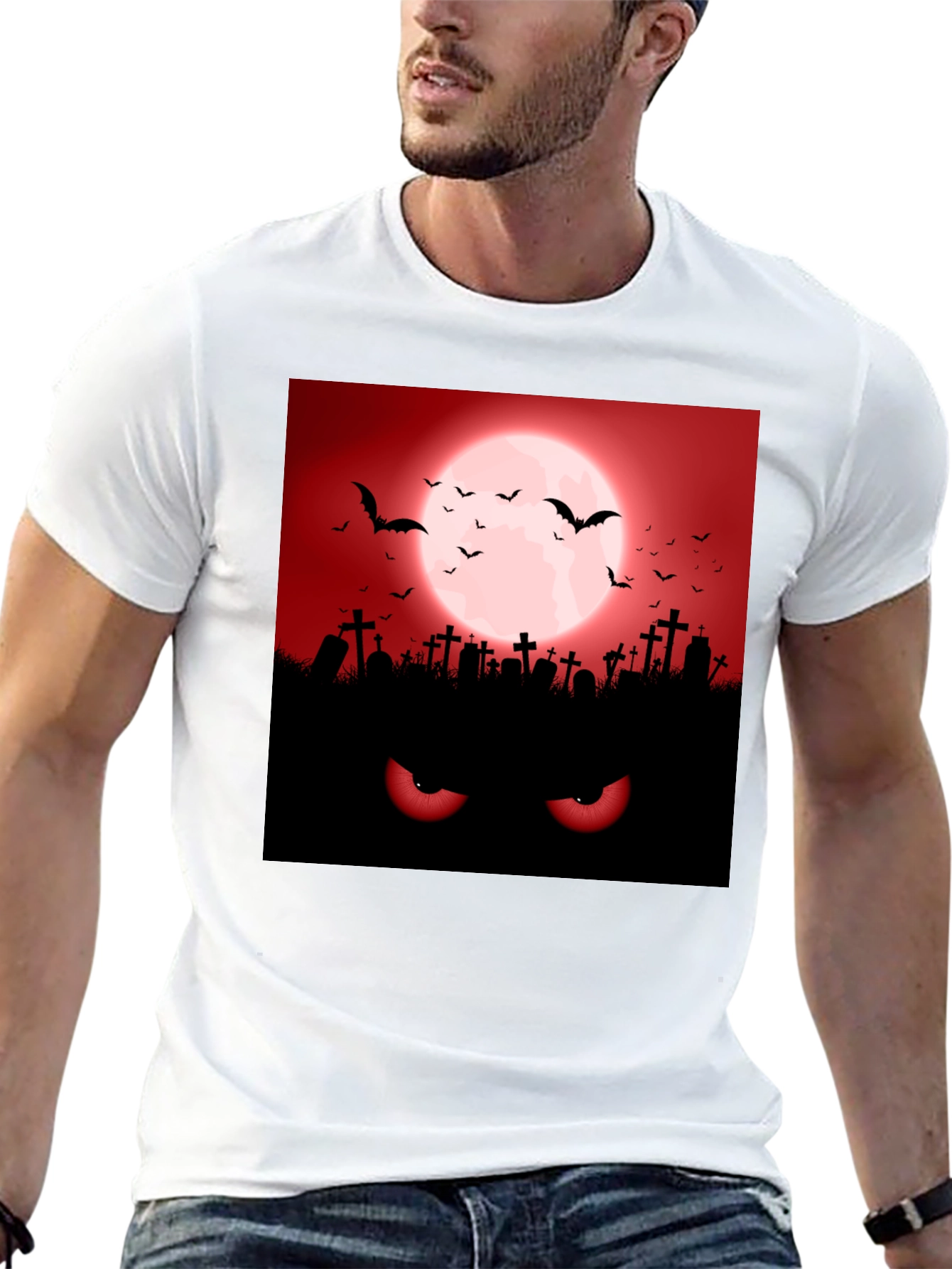 Halloween Graveyard Eyes T-Shirt