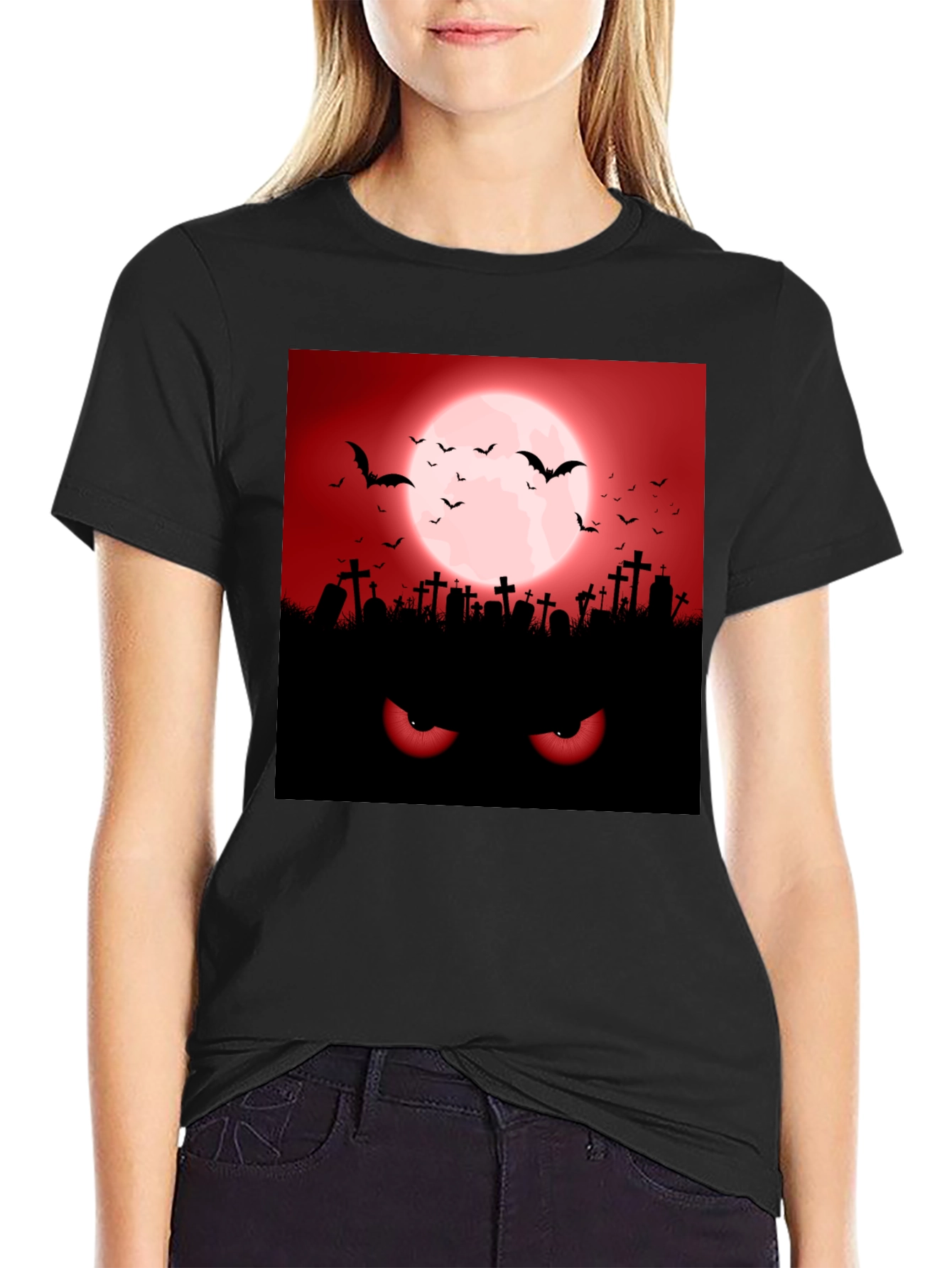 Halloween Graveyard Eyes T-Shirt