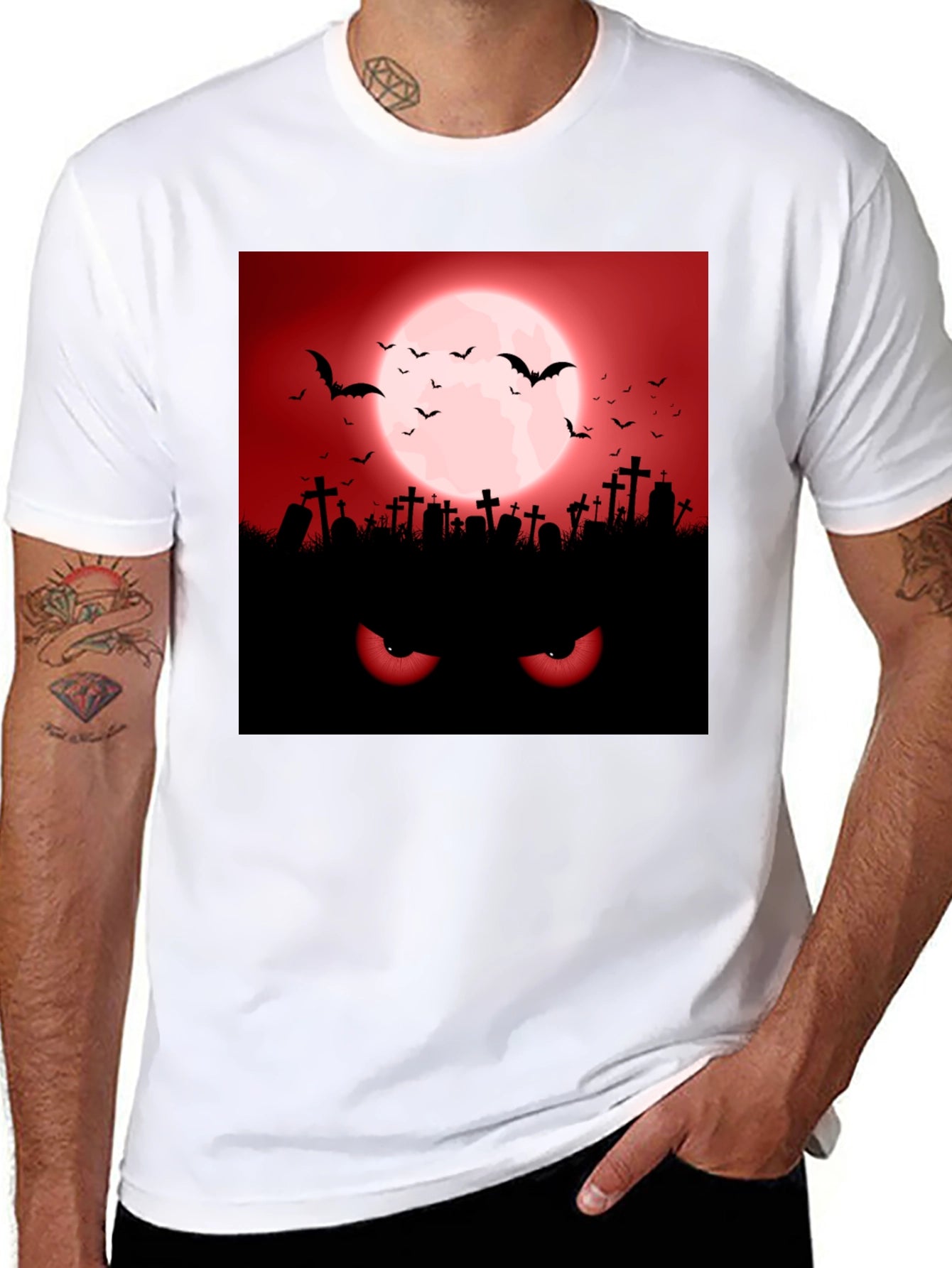 Halloween Graveyard Eyes T-Shirt