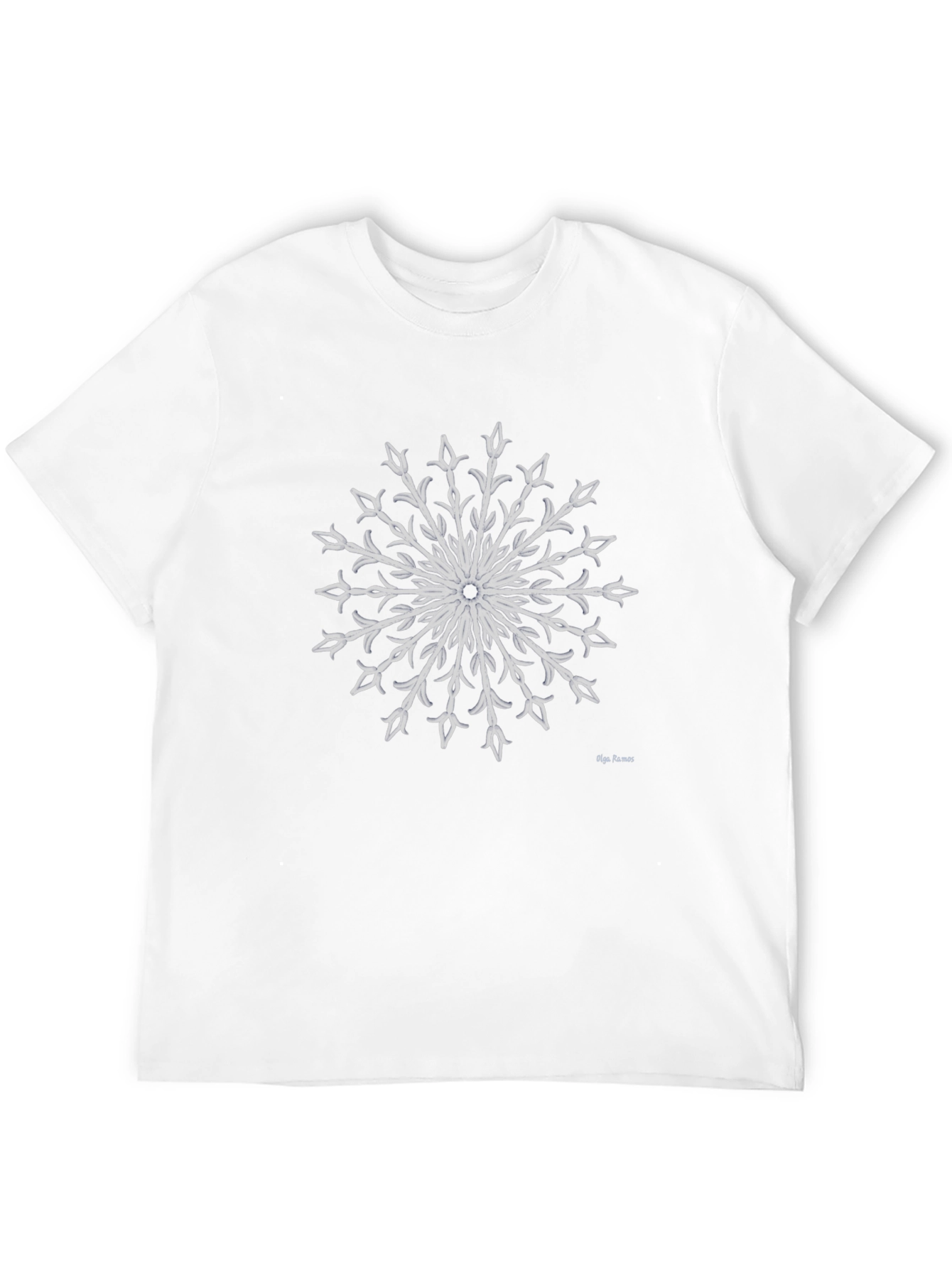 Snowflake Graphic Tee - Elegant Black Shirt