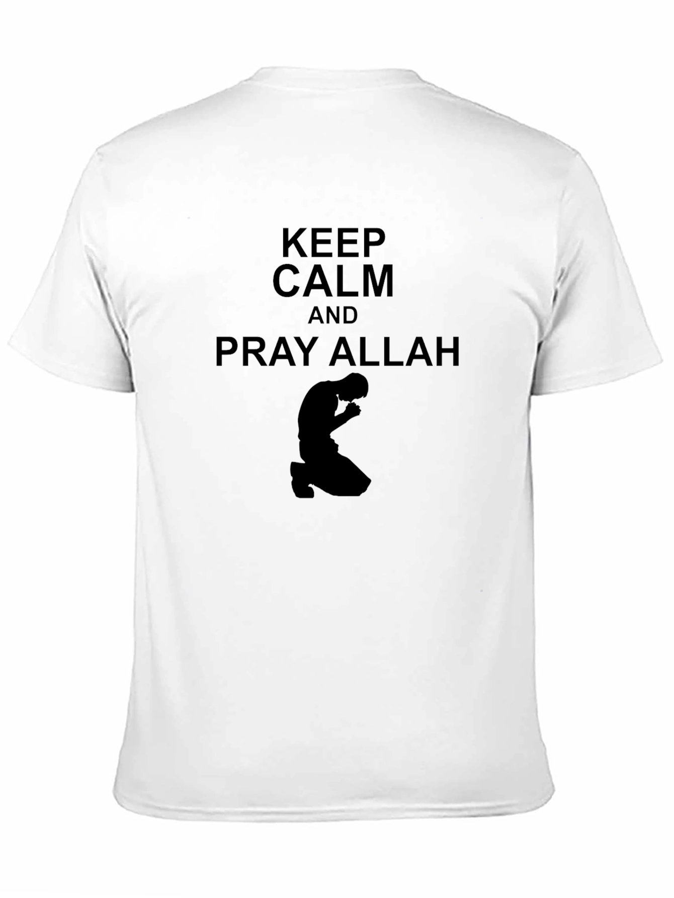 Keep Calm & Pray Allah Black T-Shirt