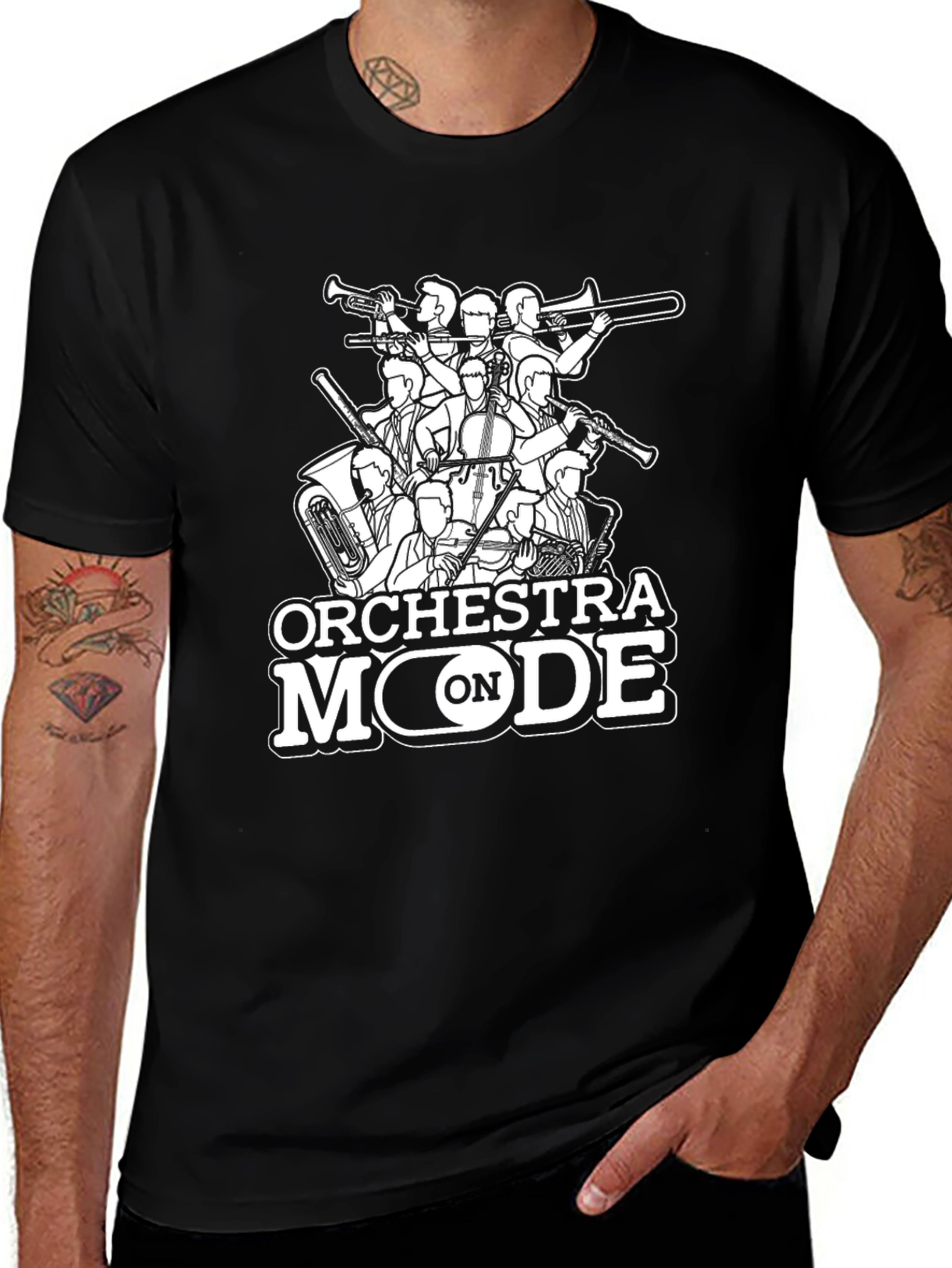 Orchestra Mode On Graphic T-Shirt