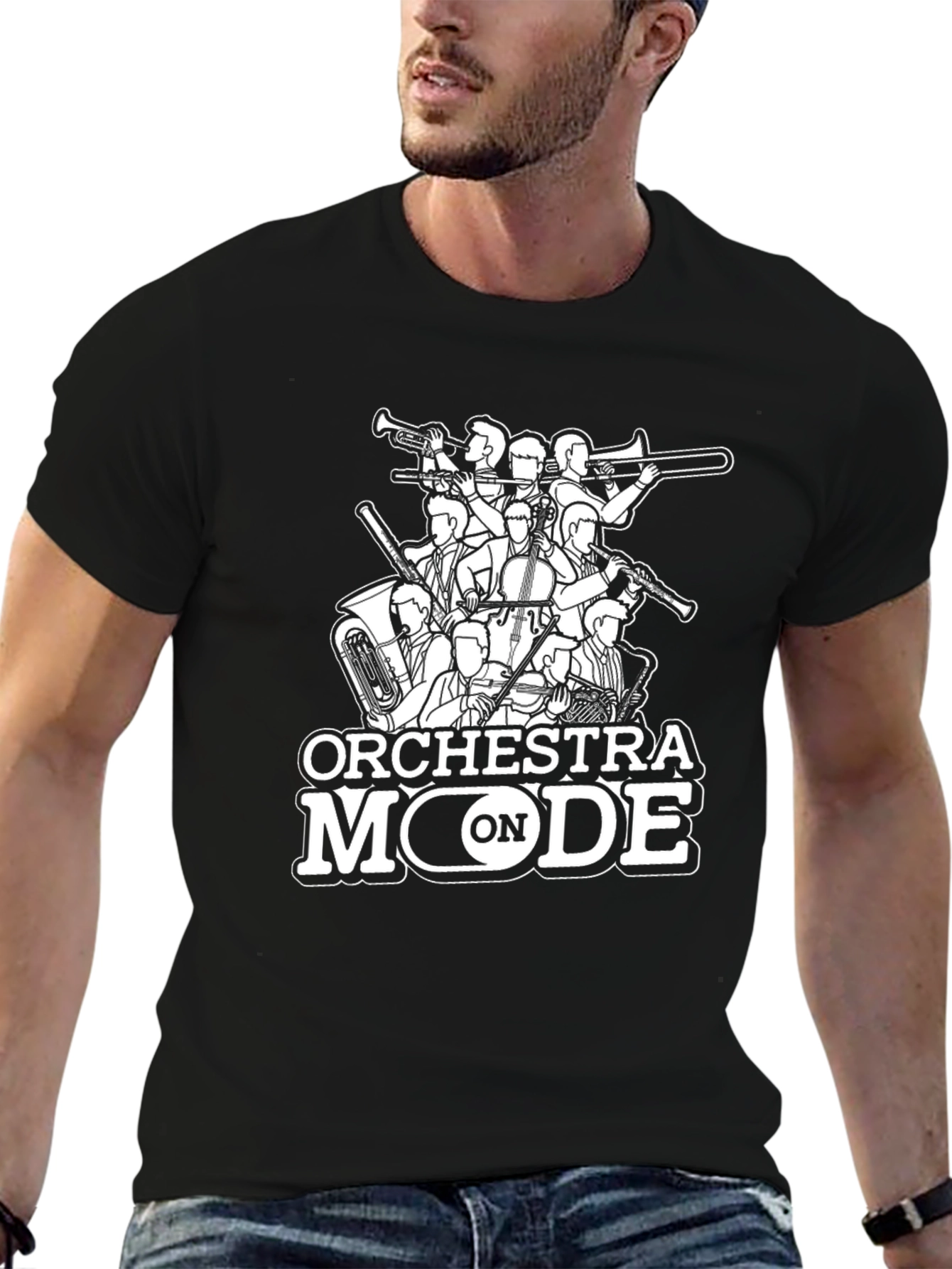 Orchestra Mode On Graphic T-Shirt