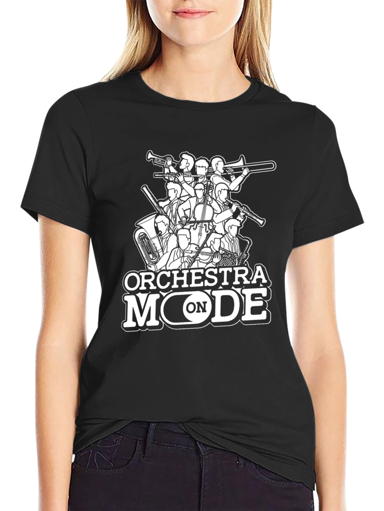Orchestra Mode On Graphic T-Shirt
