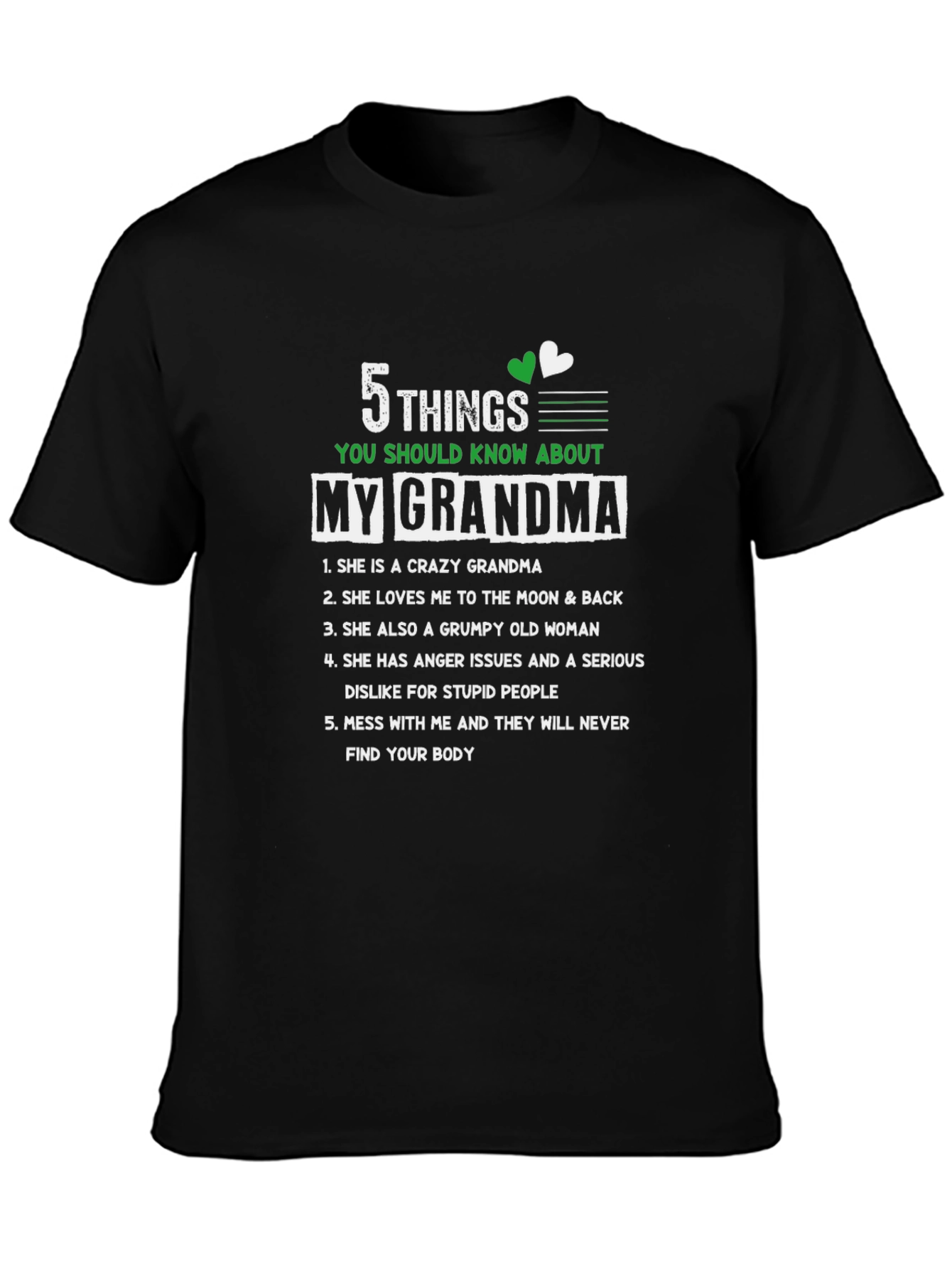 My Grandma 5 Things You Should Know T-Shirt