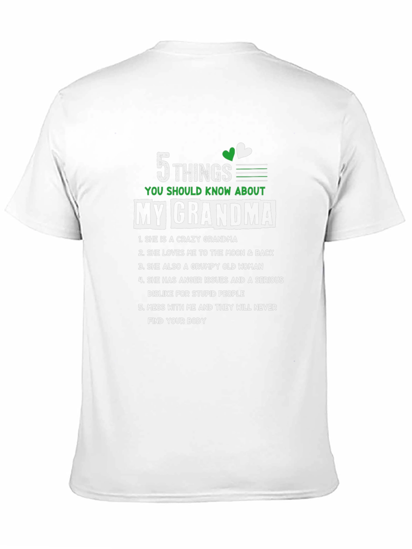 My Grandma 5 Things You Should Know T-Shirt
