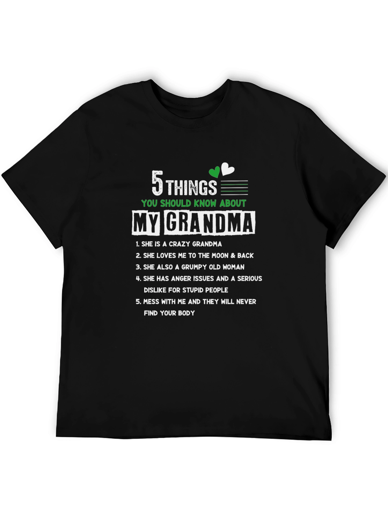 My Grandma 5 Things You Should Know T-Shirt