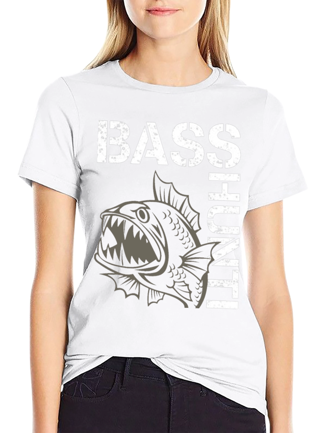 Bass Hunt T-Shirt Fishing Angler