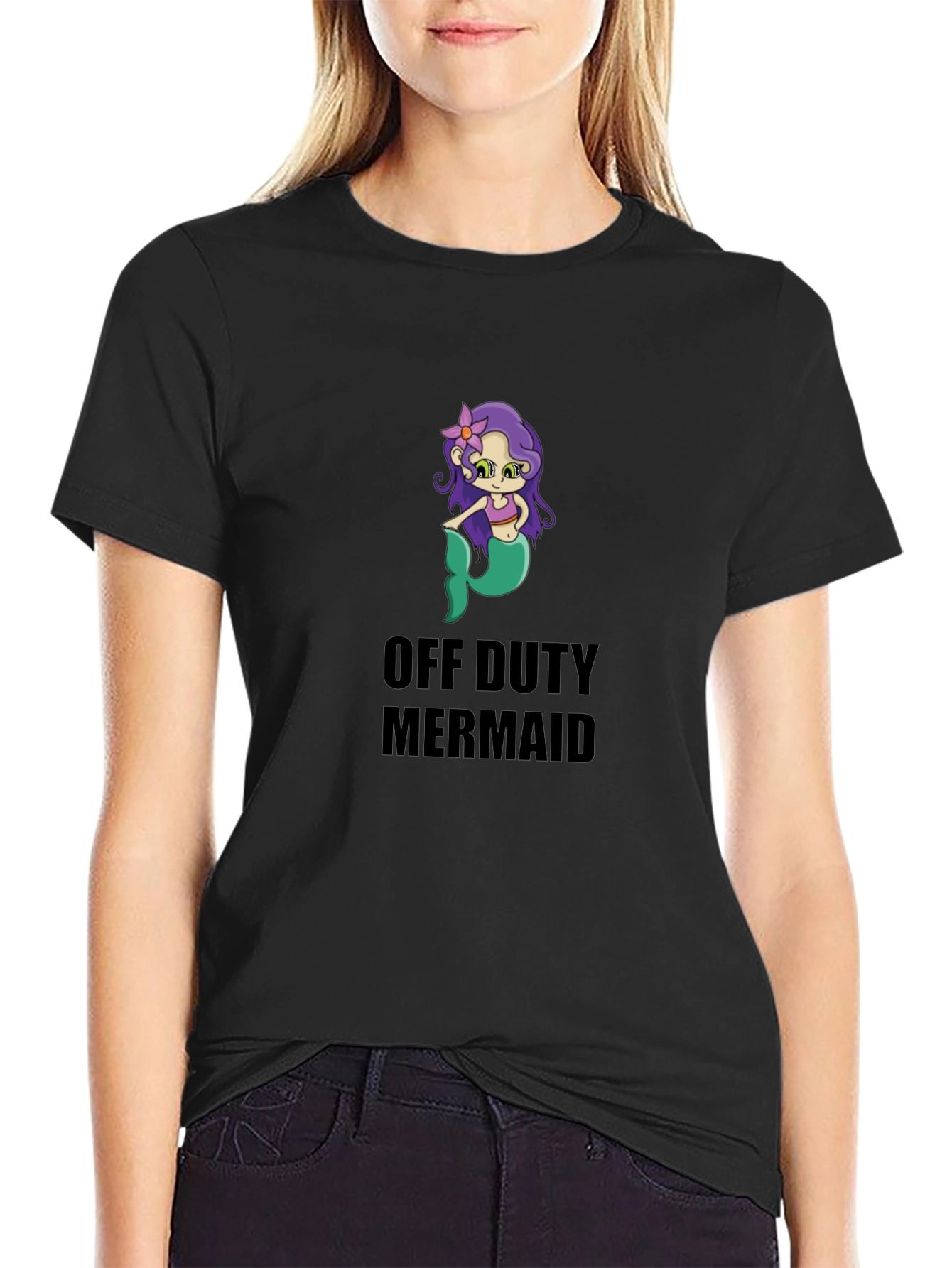 Off Duty Mermaid Graphic Tee