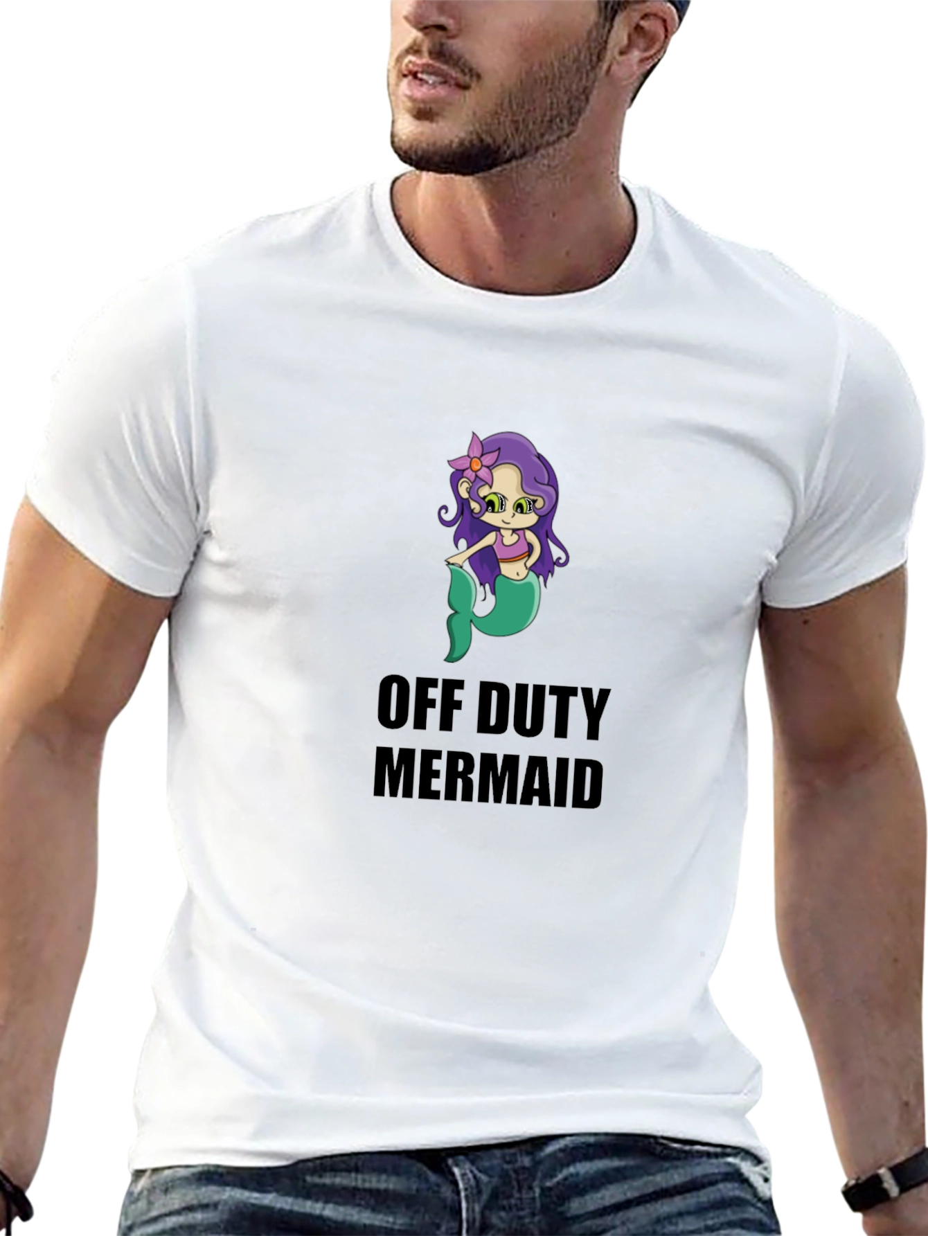Off Duty Mermaid Graphic Tee